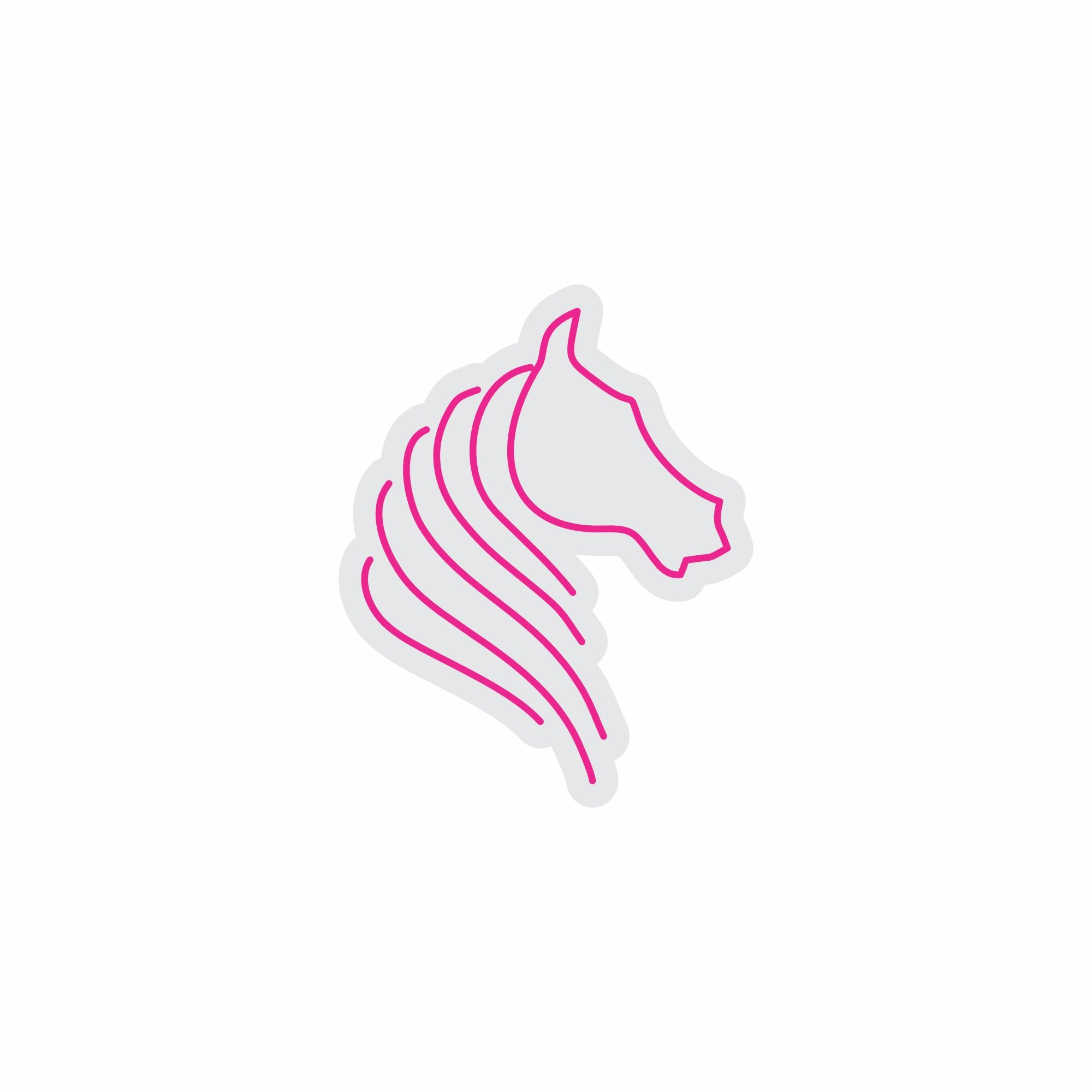 Custom Neon | Horse Head Neon Sign | 24x19 in | Hot Pink Neon Sign for Wall Decor 3