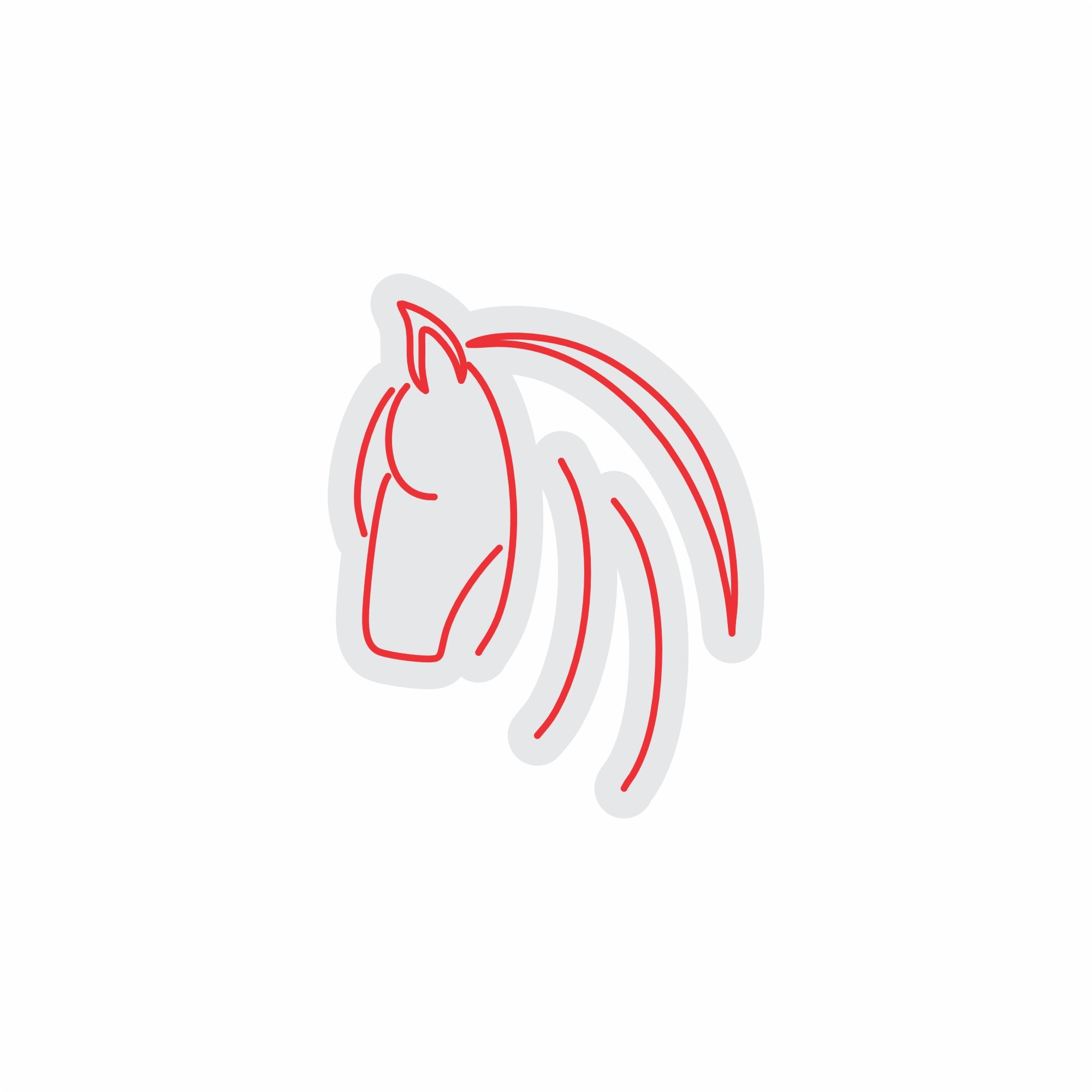 Custom Neon | Horse Head Neon Sign | 25x20 Inches | Red Neon Sign for Home Decor 3