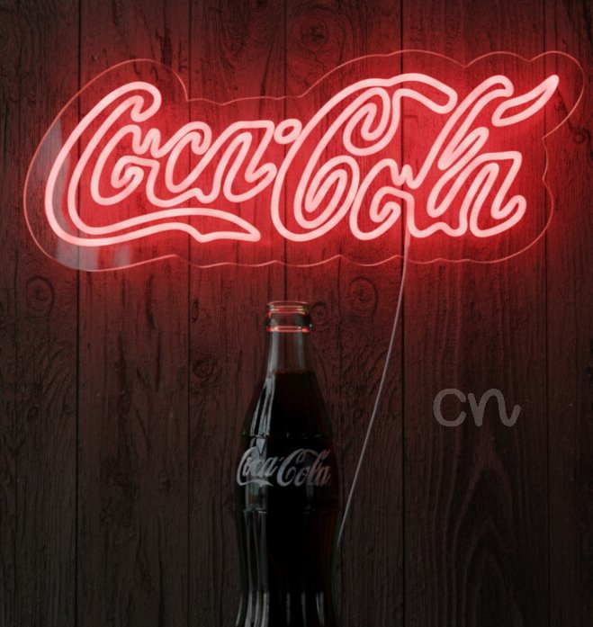 Custom Neon | Neon Flex Coca Cola Sign Plug | 10x24