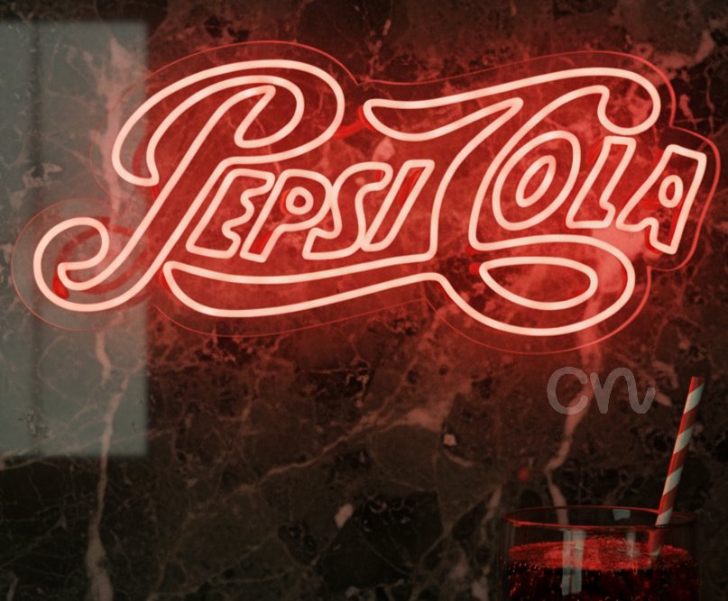 Custom Neon | Pepsi Cola Logo Neon Sign 13x30 | Red