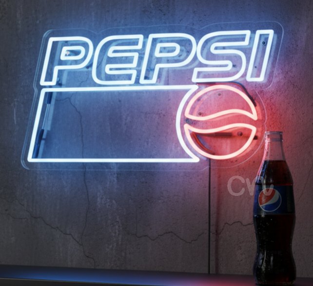 Custom Neon | Neon Flex Pepsi Sign | 22x24