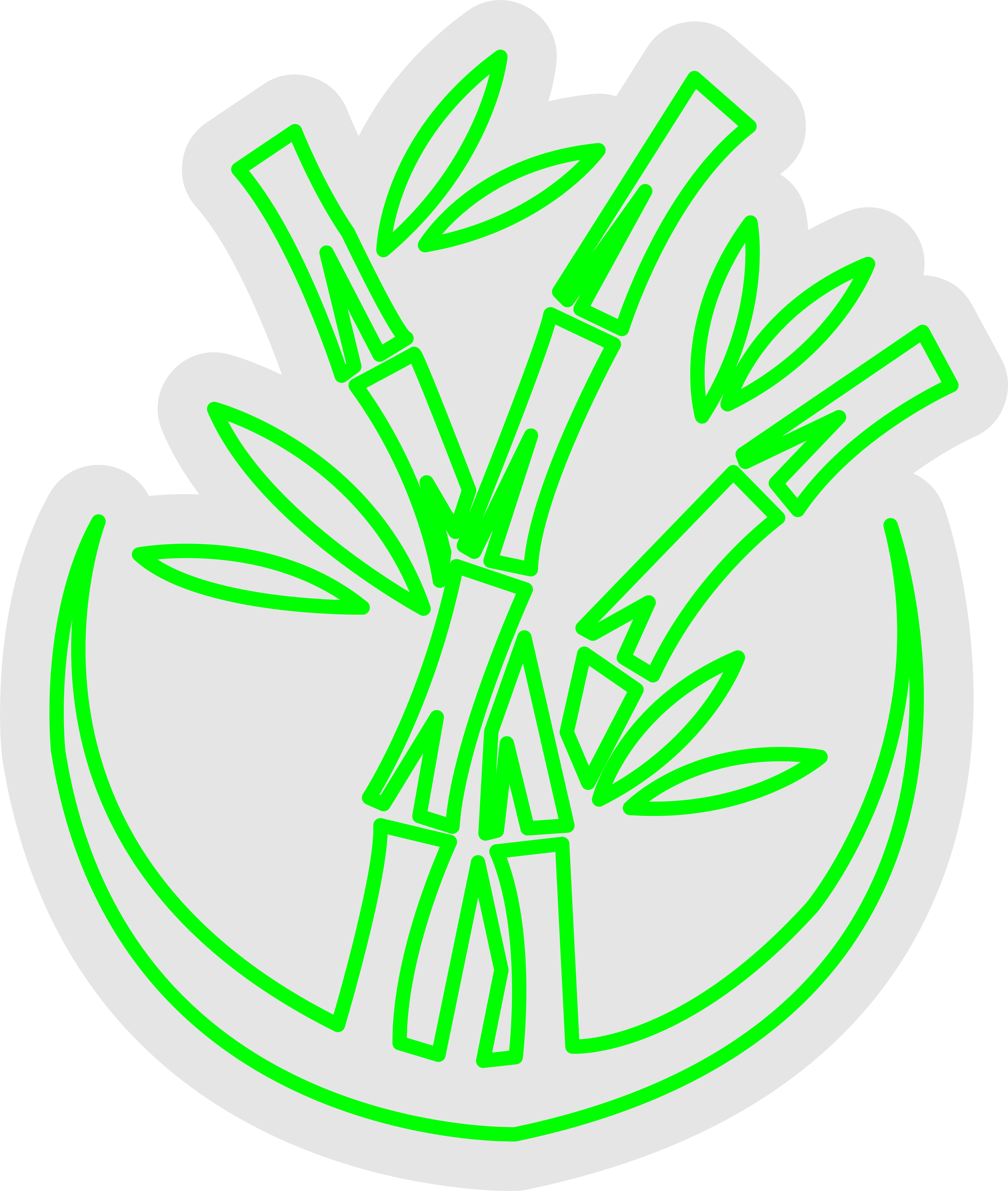 Custom Neon | Bamboo Design Neon Sign | 24x20 | Neon Green for Home and Bar Decor 3