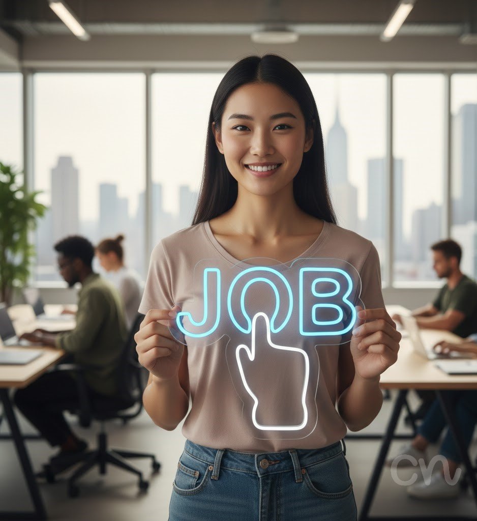 Custom Neon | Job Neon Sign | 22x24 | Ice Blue Neon Sign for Home Bar Business Decor