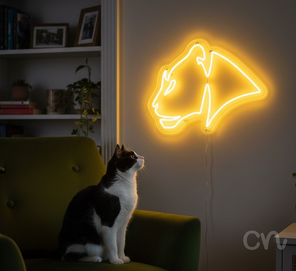 Custom Neon | Bull Head Neon Sign | 26x31.jp | Yellow Neon Sign for Home Bar Decor 2