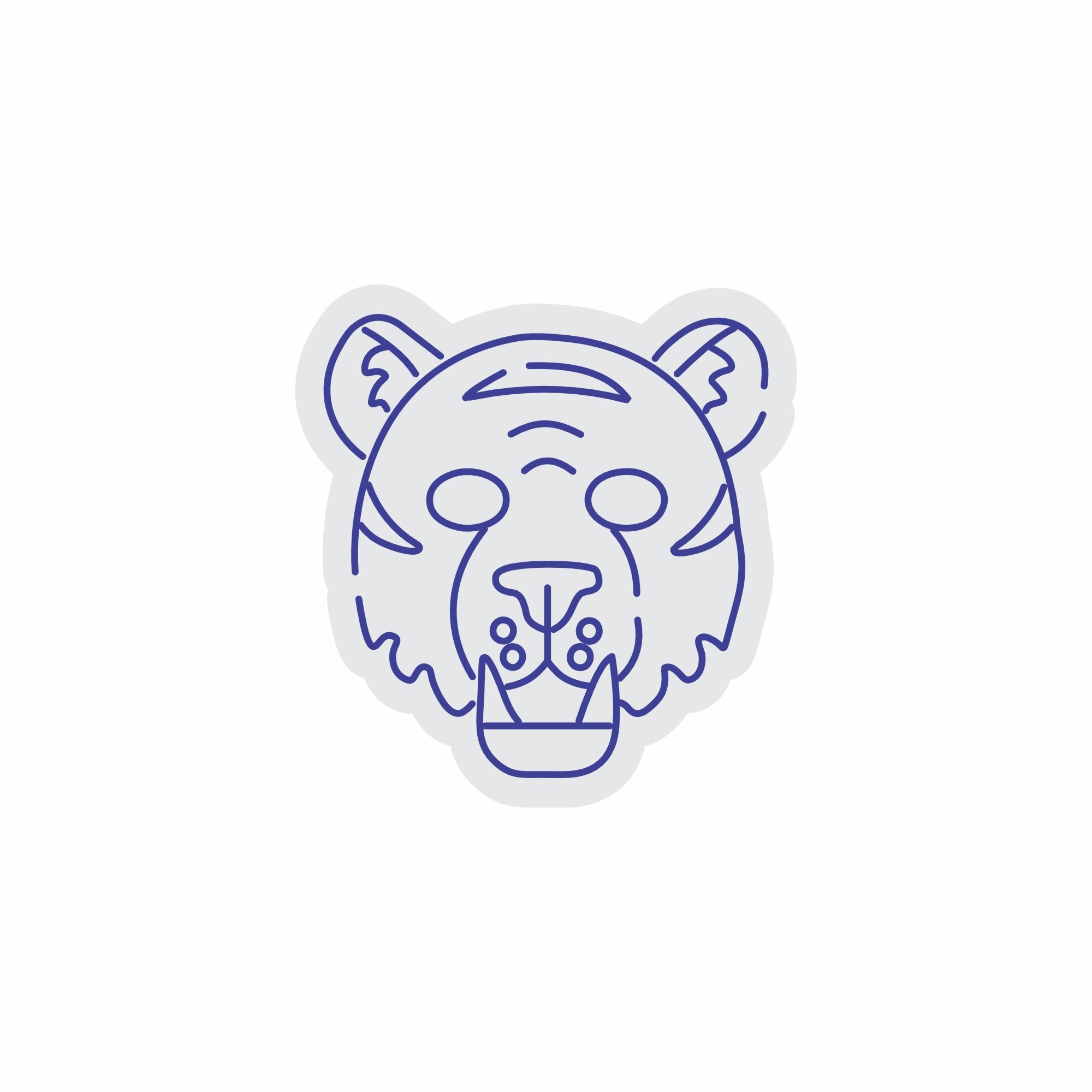 Custom Neon | Tiger Head Neon Sign | 24x23.inch | Purple Neon Sign for Home Decor 3