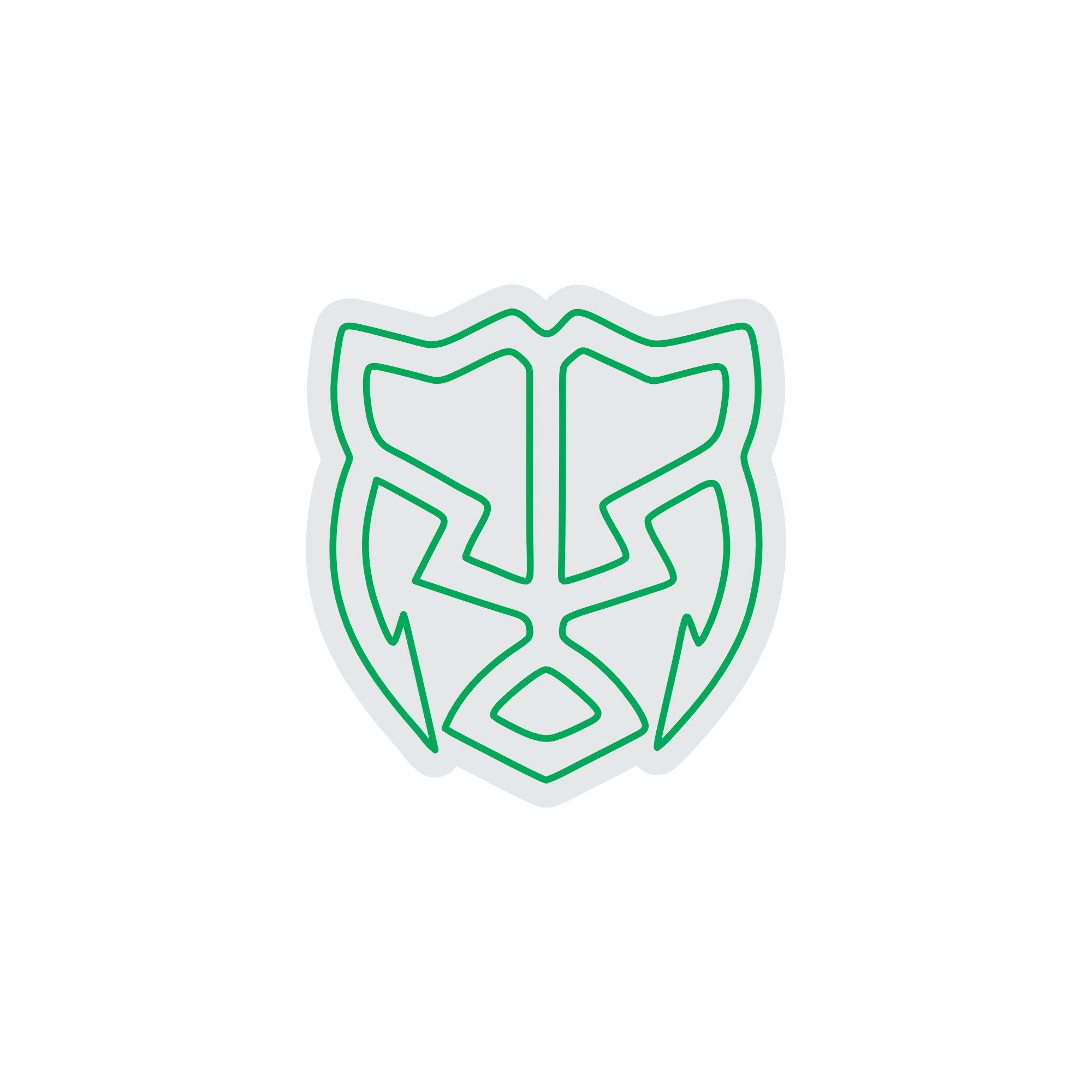 Custom Neon | Robot Face Neon Sign | 24x22 in | Green Neon Sign for Modern Decor 3