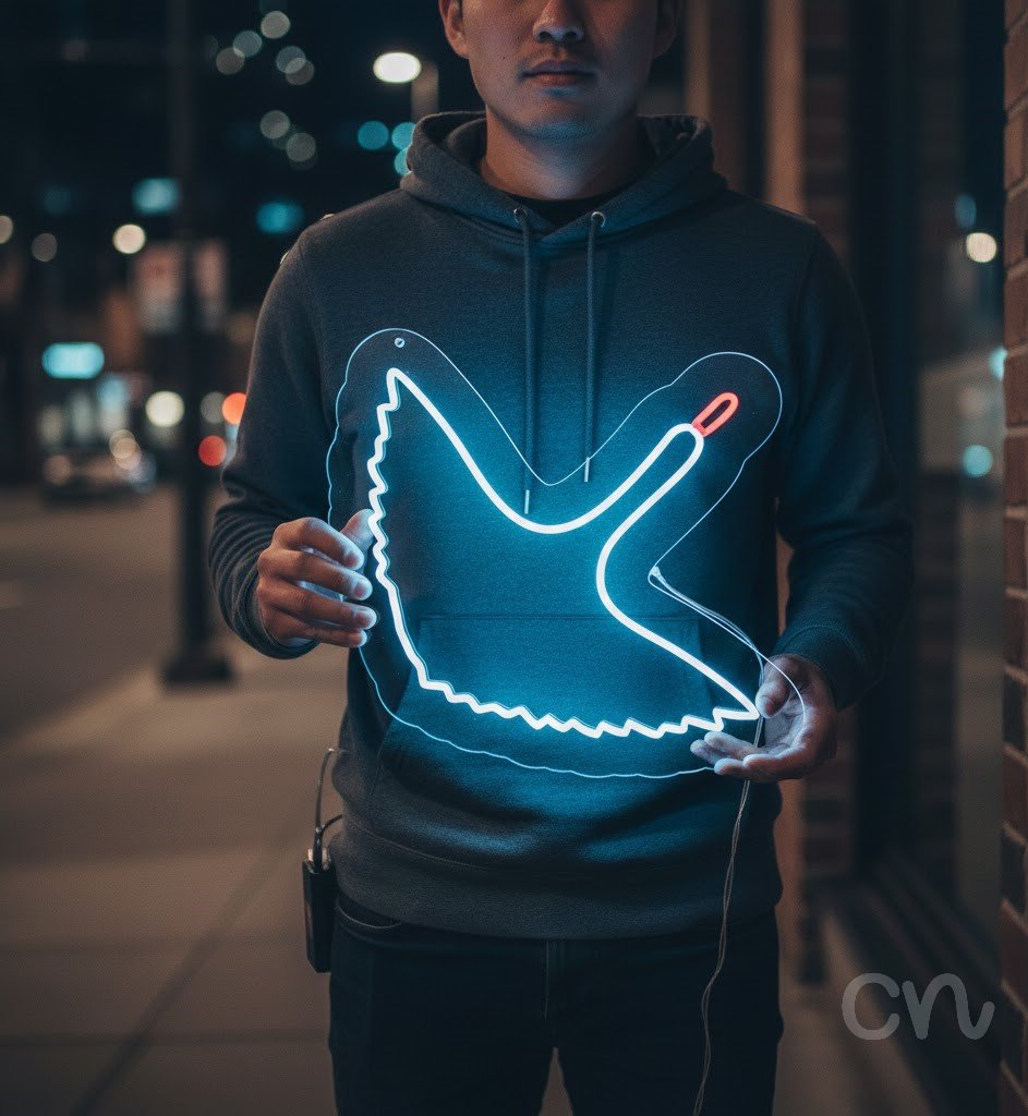 Custom Neon | Swan Neon Sign | 21x24 Inches | White Pink Neon Sign for Home Decor