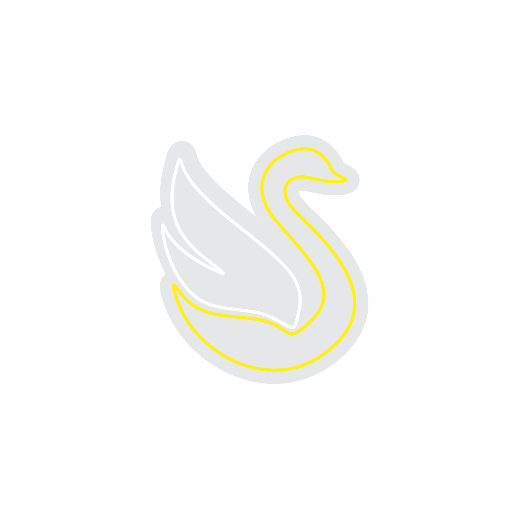 Custom Neon | Swan Neon Sign | 21x24 Inches | Yellow Neon Sign for Home Decor 3