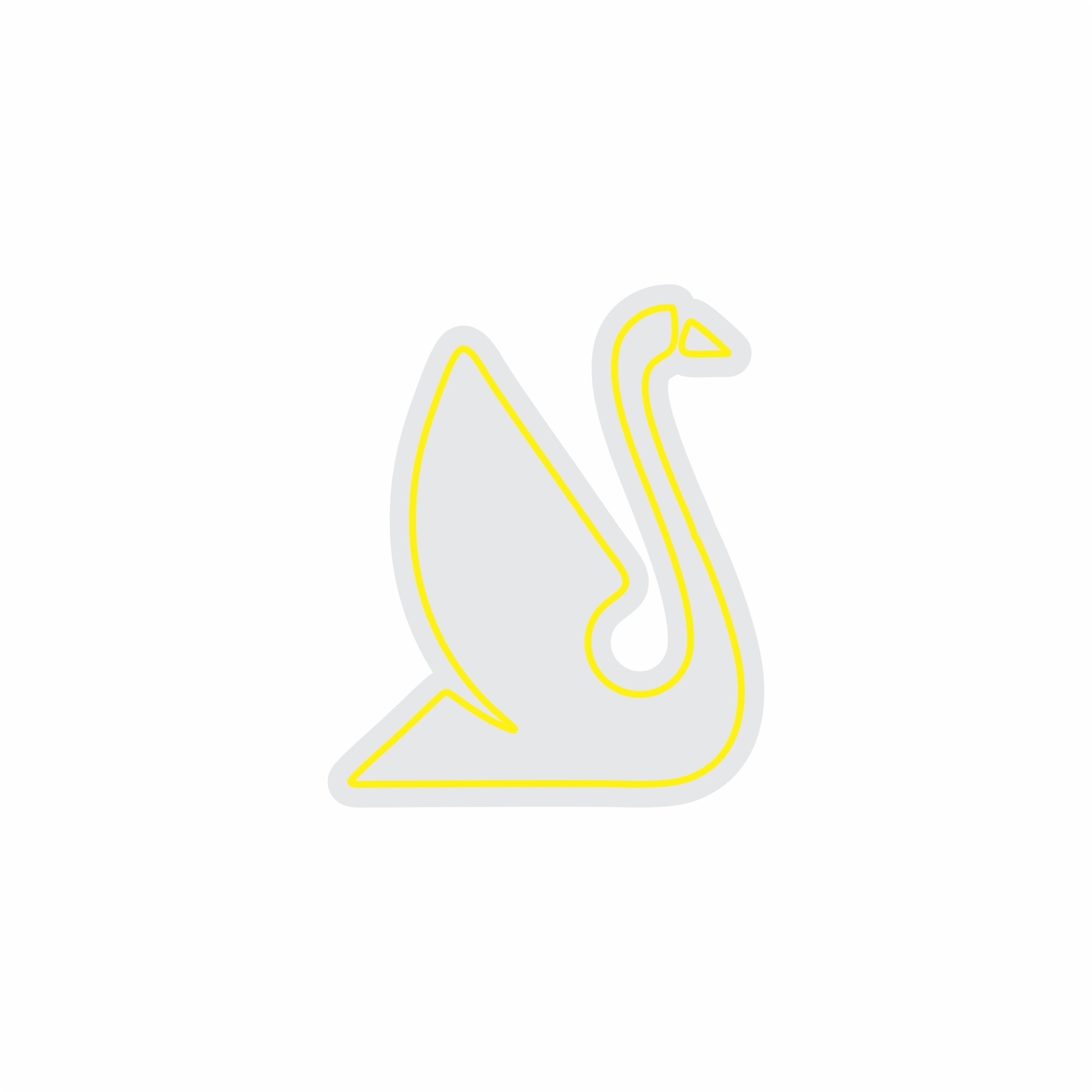 Custom Neon | Swan Neon Sign | 21x24 | Yellow Neon Sign for Home or Office Decor 3