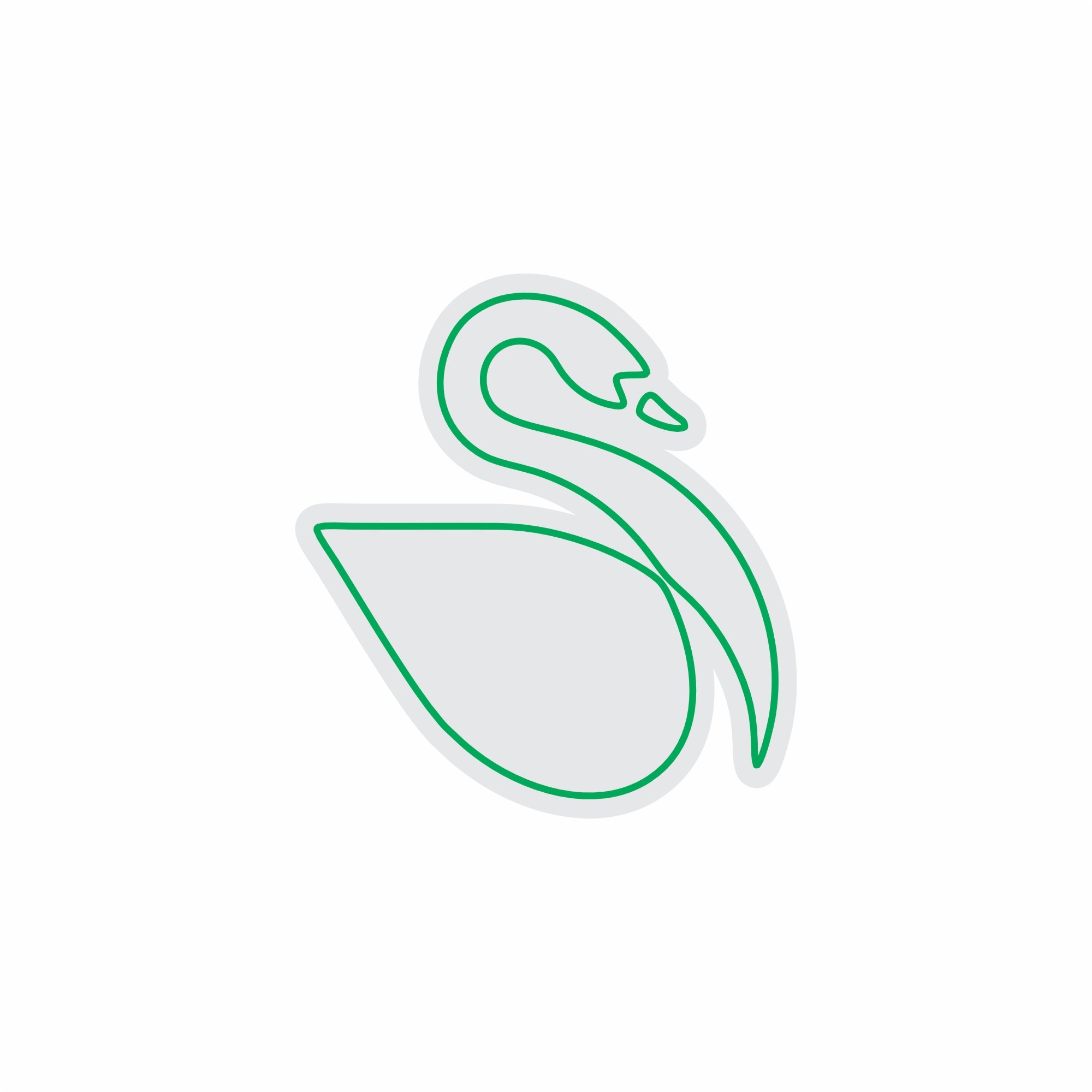 Custom Neon | Swan Neon Sign | 25x23 | Green Neon Sign for Home Decor and Wall Art 3