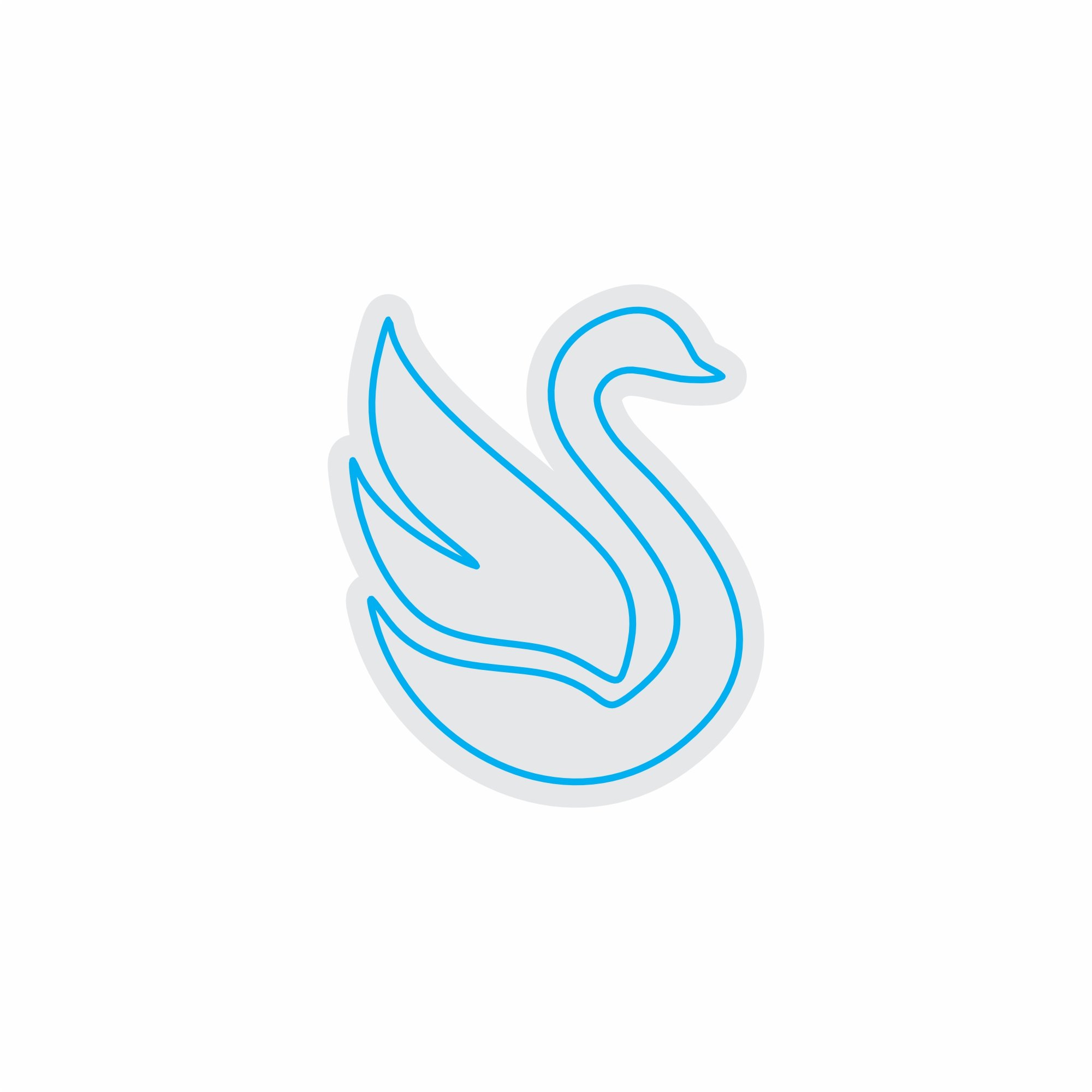 Custom Neon | Swan Neon Sign | 21x24 | Ice Blue Neon Sign for Bedroom, Decor and Party 3