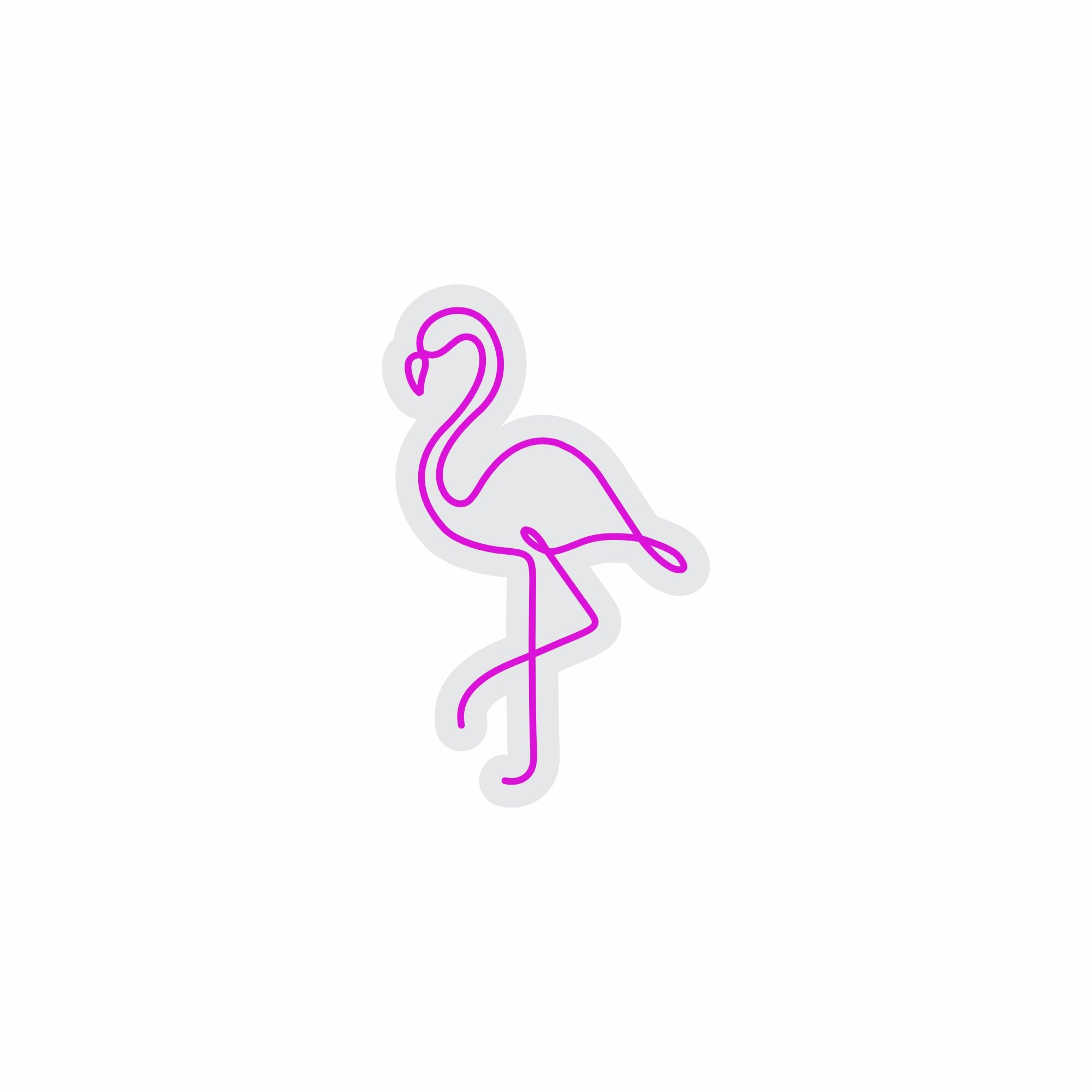 Custom Neon | Flamingo Neon Sign | 24x15 Inches | Hot Pink Neon Sign for Decor 3