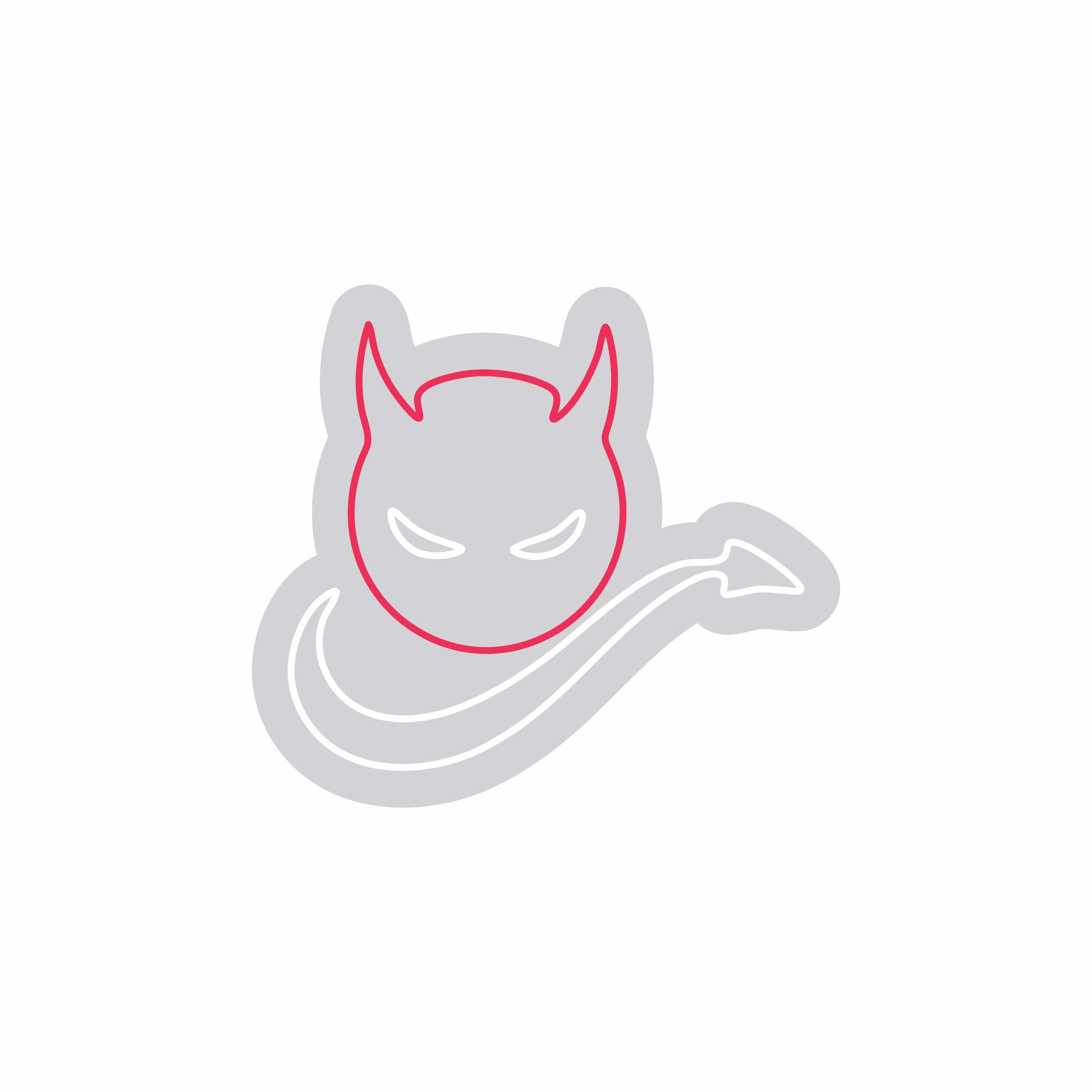 Custom Neon | Devil Face Neon Sign | 24x27 | Hot Pink and Warm White 3