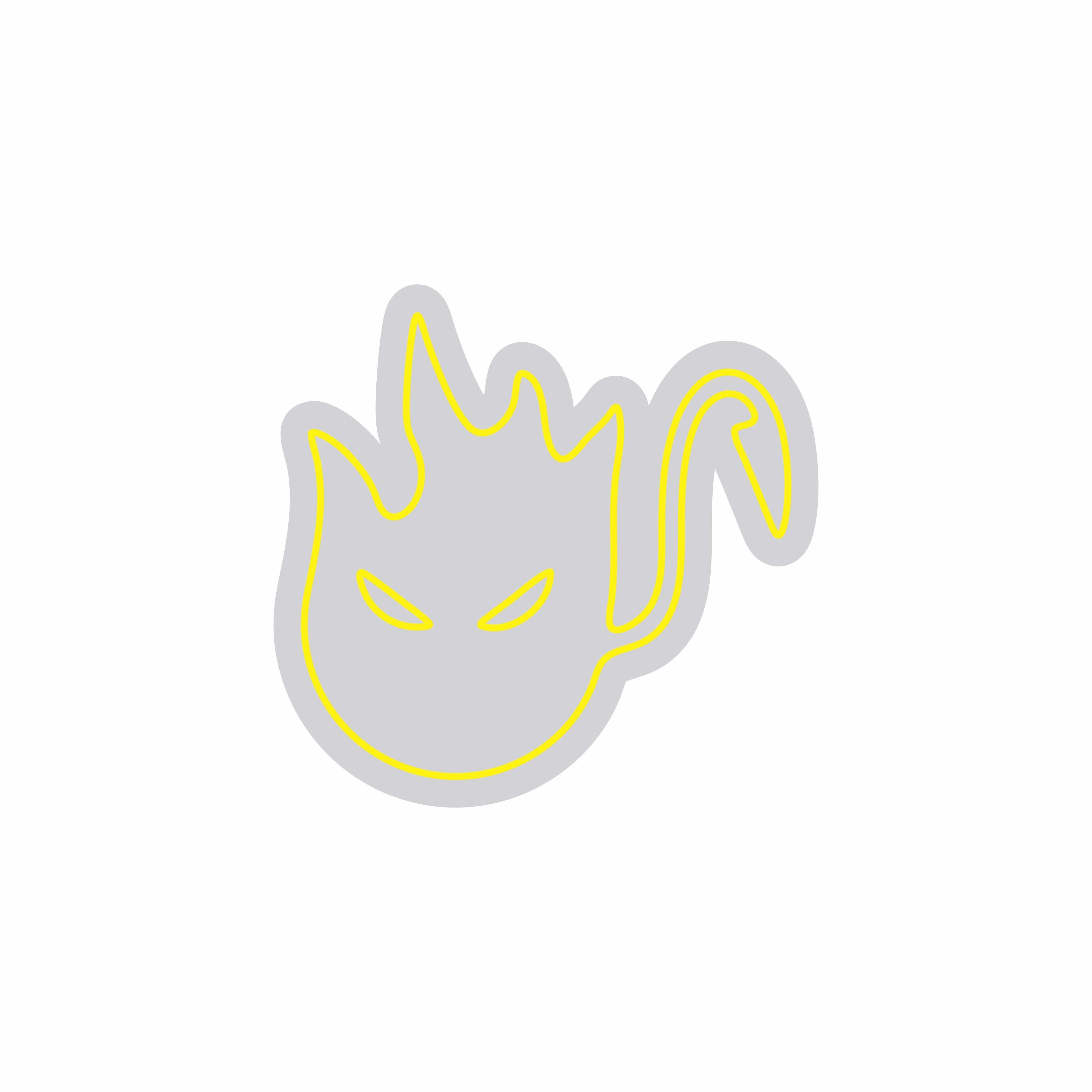 Custom Neon | Flame Face Neon Sign | 24x25 | Yellow Sign for Home Bar Bedroom Decor 3