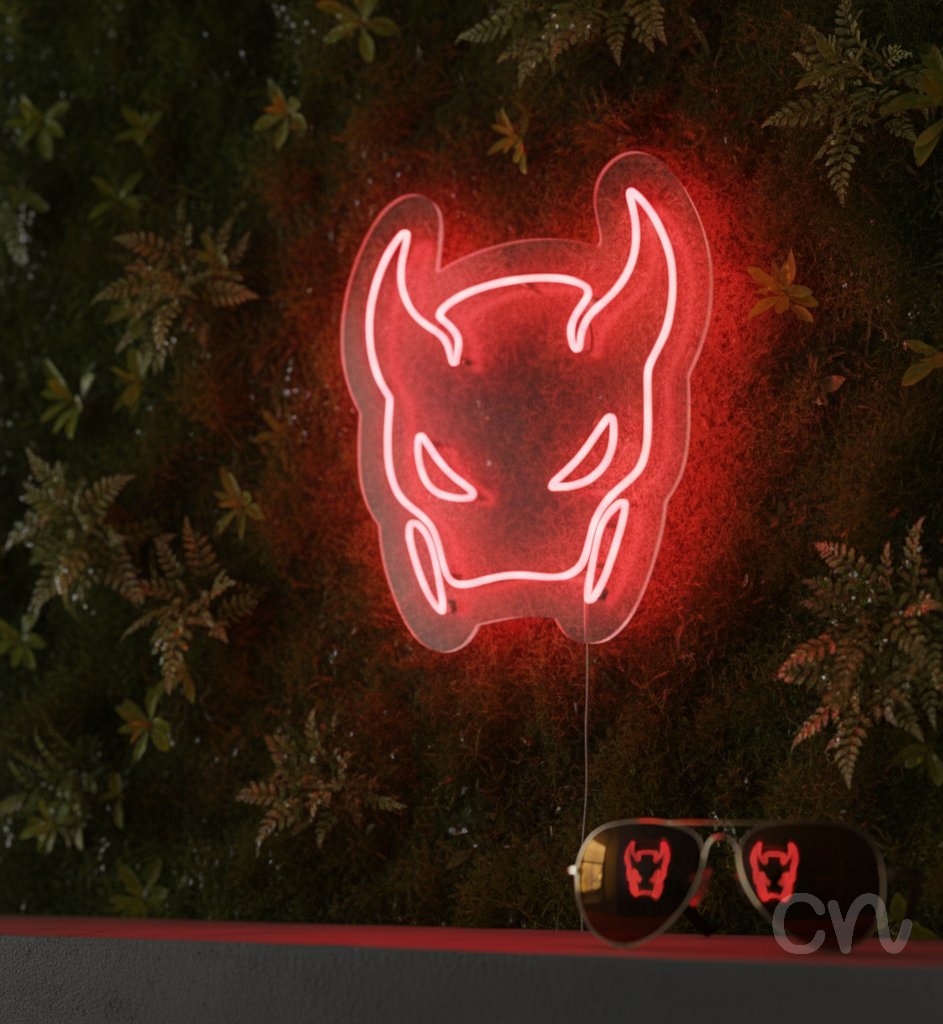 Custom Neon | Bull Head Neon Sign | 24x21 | Hot Pink Neon Sign for Wall Decor 2