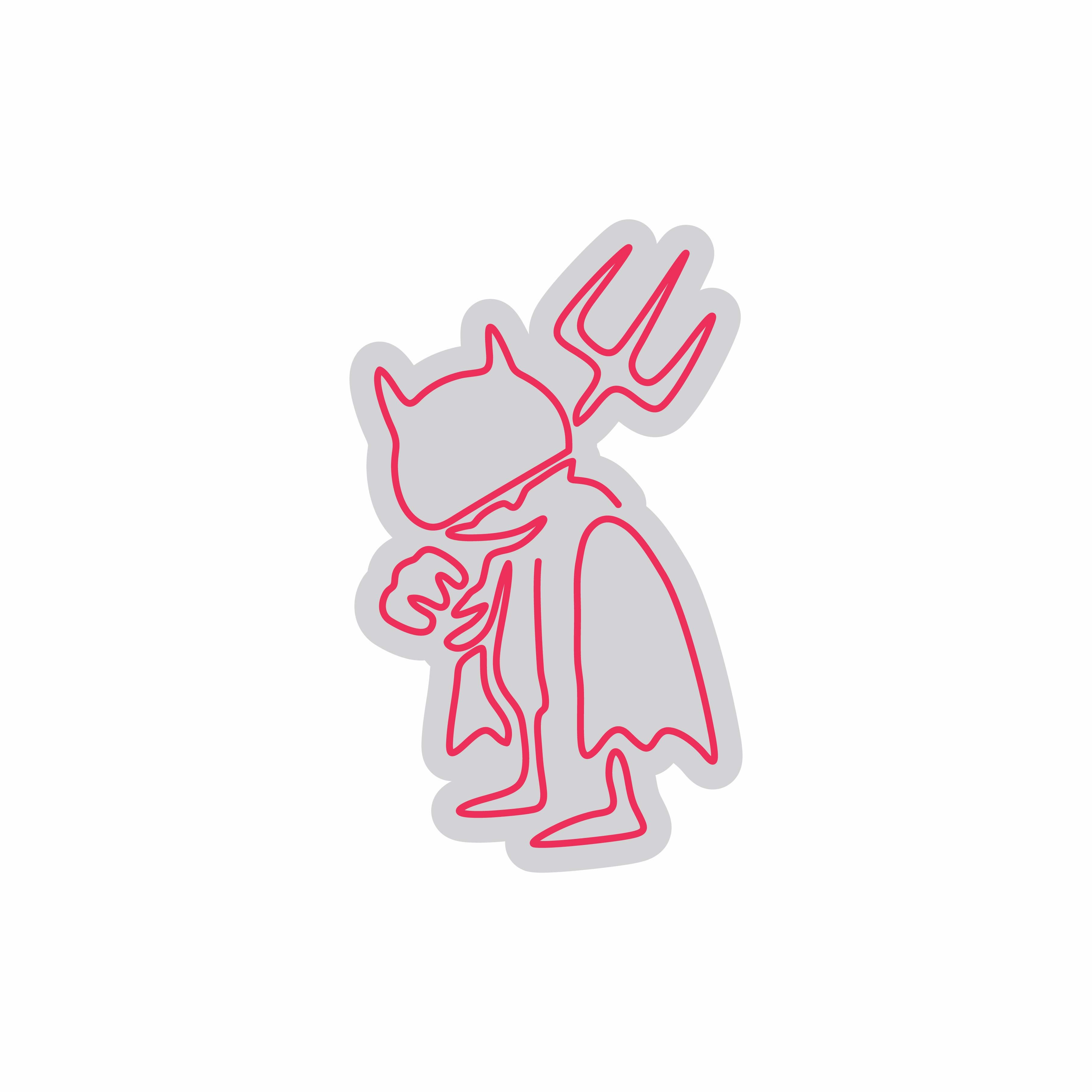 Custom Neon | Devil Costume Neon Sign | 30x18 | Hot Pink 3