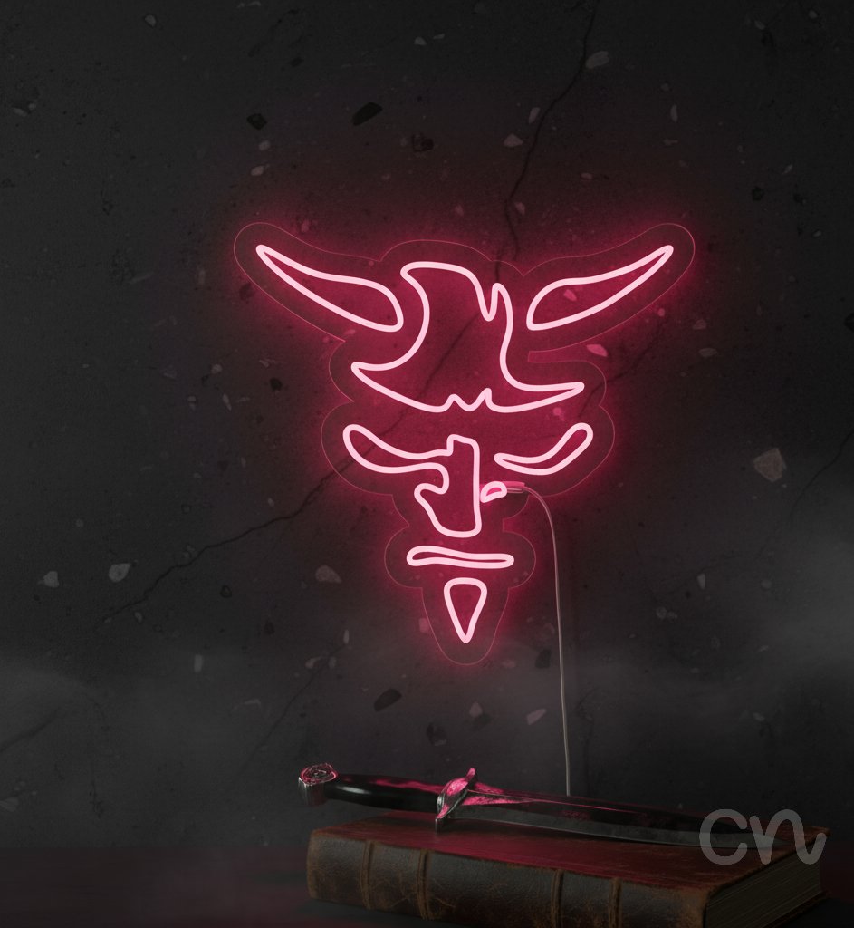 Custom Neon | Bull Head Neon Sign | 24x25 | Red Neon Sign for Bar Home Man Cave 2