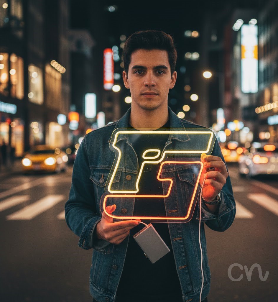 Custom Neon | Gf Neon Sign | 20x24 | Yellow Pink Neon Sign for Home Bar Bedroom Decor