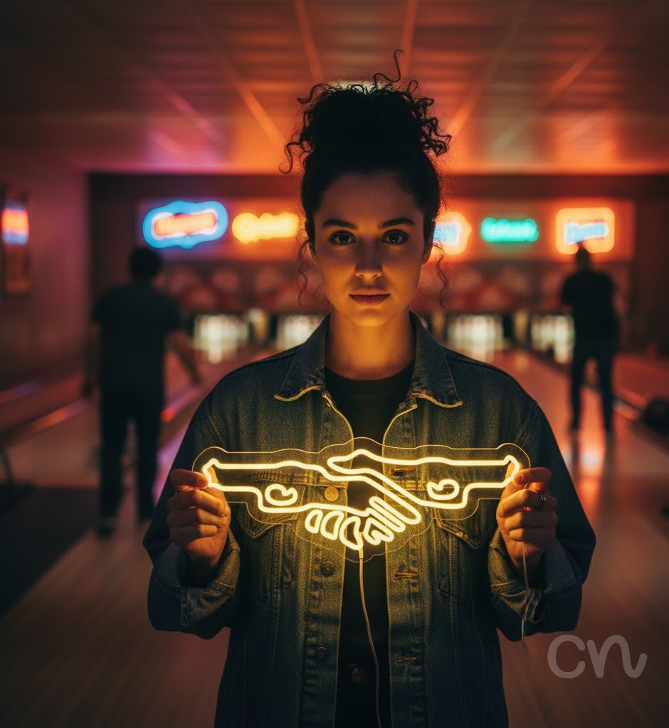 Custom Neon | Handshake Design Neon Sign | 11x30 | Yellow Bright Sign for Home and Bar 2