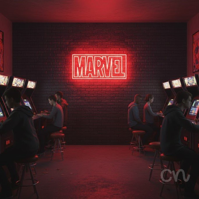 Custom Neon | Marvel Neon Sign | 11x22 | Red Neon Sign for Home Bar Business Room