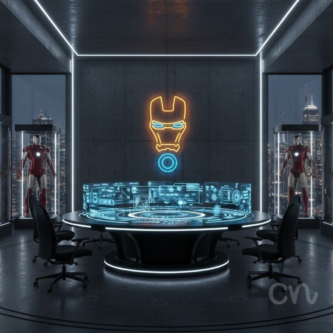 Custom Neon | Robot Head Neon Sign | 23x23 | Yellow Cyan LED Neon Sign for Tech Decor 2