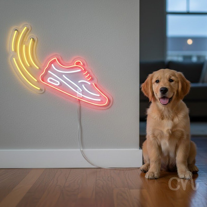 Custom Neon | Sneaker Design Neon Sign | 20x24 | Red White Yellow Bright Sign 2