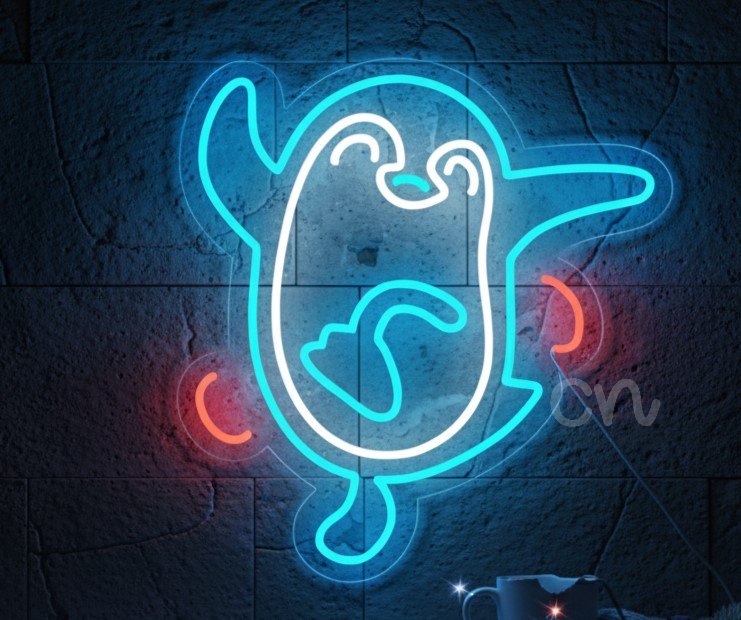 Custom Neon | Penguin Neon Sign 21x20 Inch