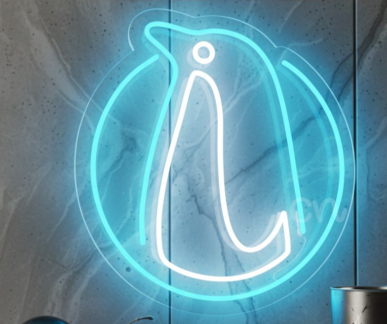 Penguin Neon Sign