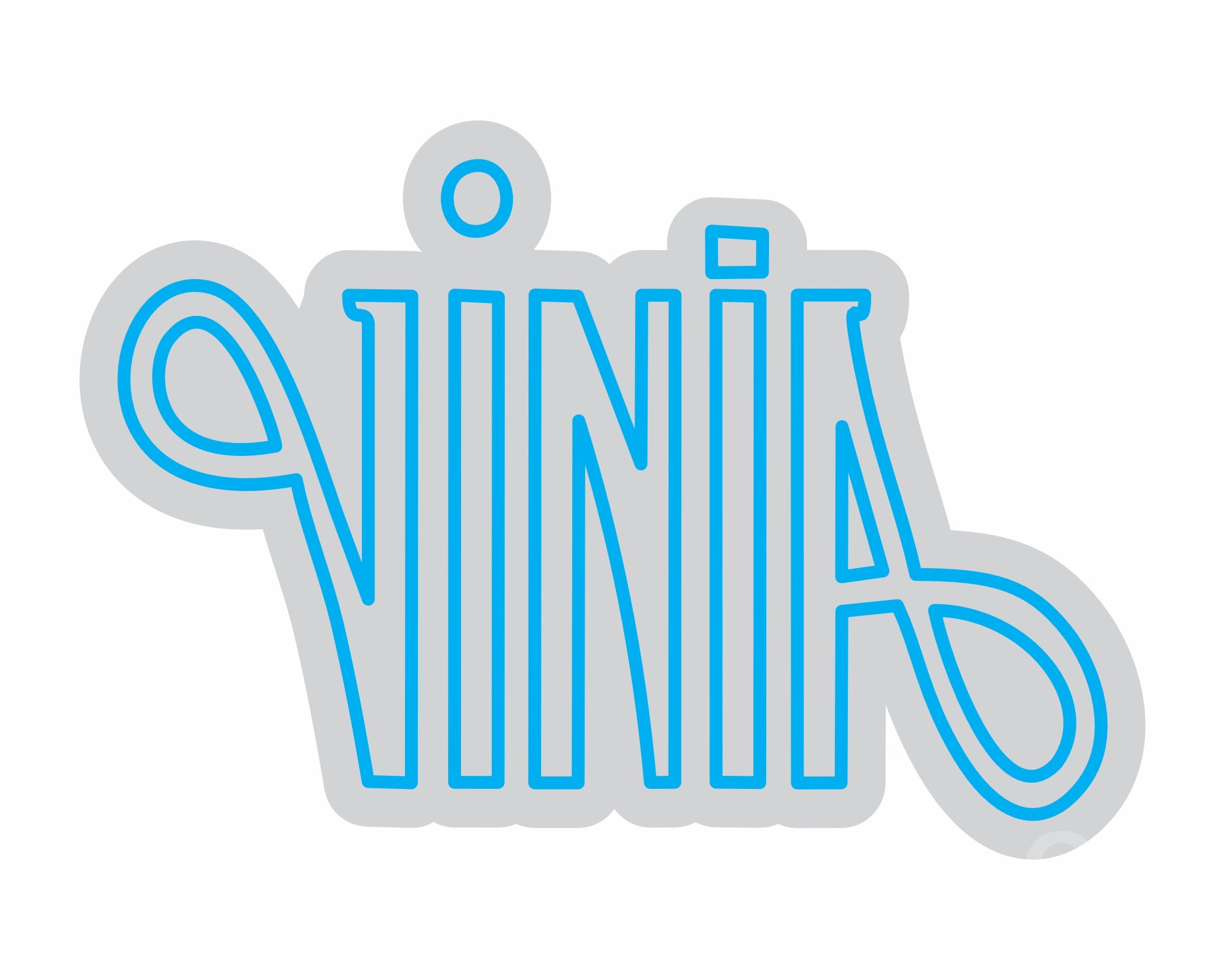 Custom Neon | Vinia Neon Sign | 18x26 | Blue Bright Neon Sign for Home Bar Decor 3