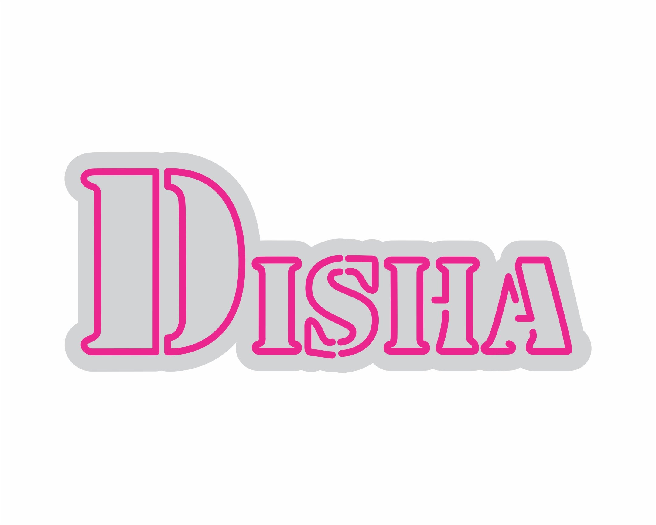 Custom Neon | Disha Neon Sign | 10x24 | Hot Pink Neon Sign for Home Decor and Parties 3