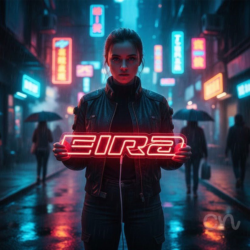 Custom Neon | Eira Neon Sign | 5x24 | Red Bright Neon Sign for Home Bar Wall Decor