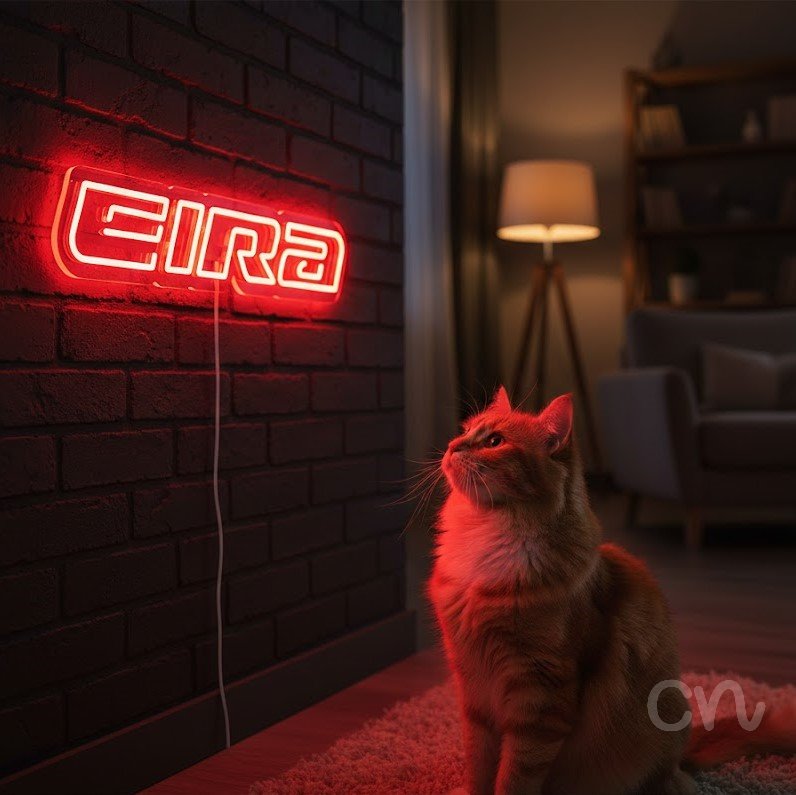 Custom Neon | Eira Neon Sign | 5x24 | Red Bright Neon Sign for Home Bar Wall Decor 2