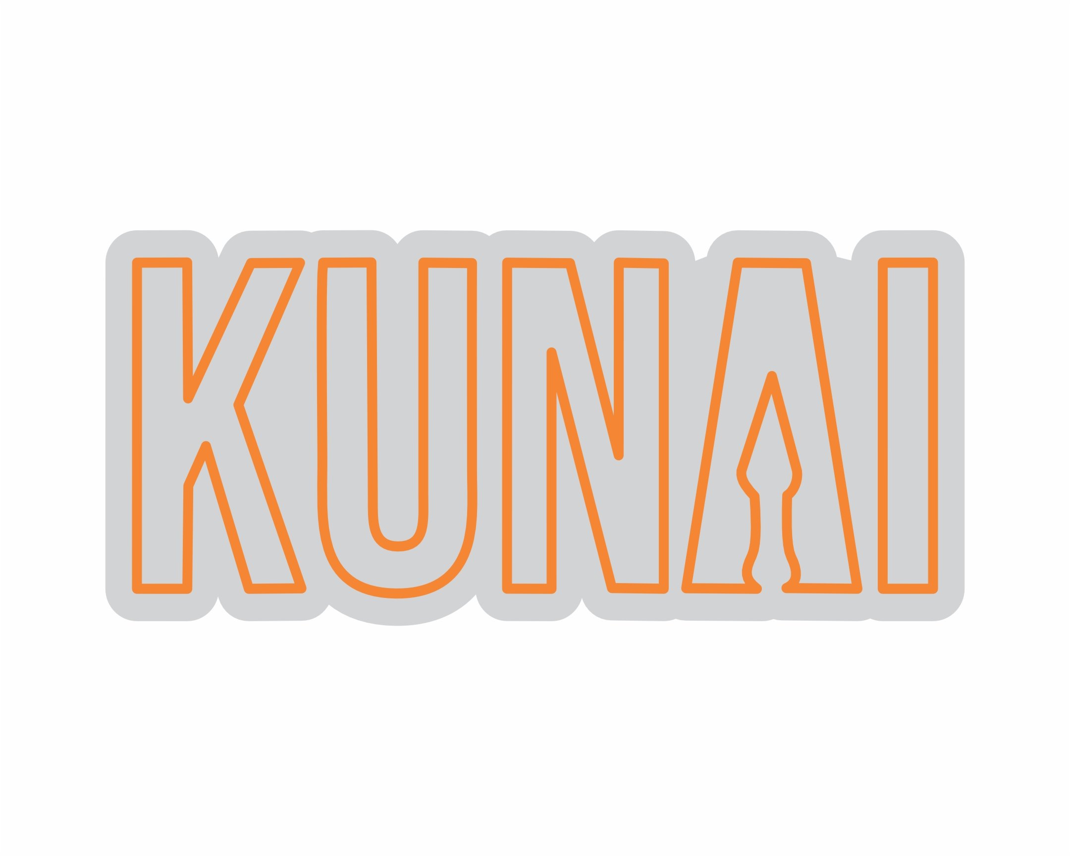 Custom Neon | Kunai Neon Sign | 11x24 Inches | Orange Neon Sign for Gaming and Decor 3