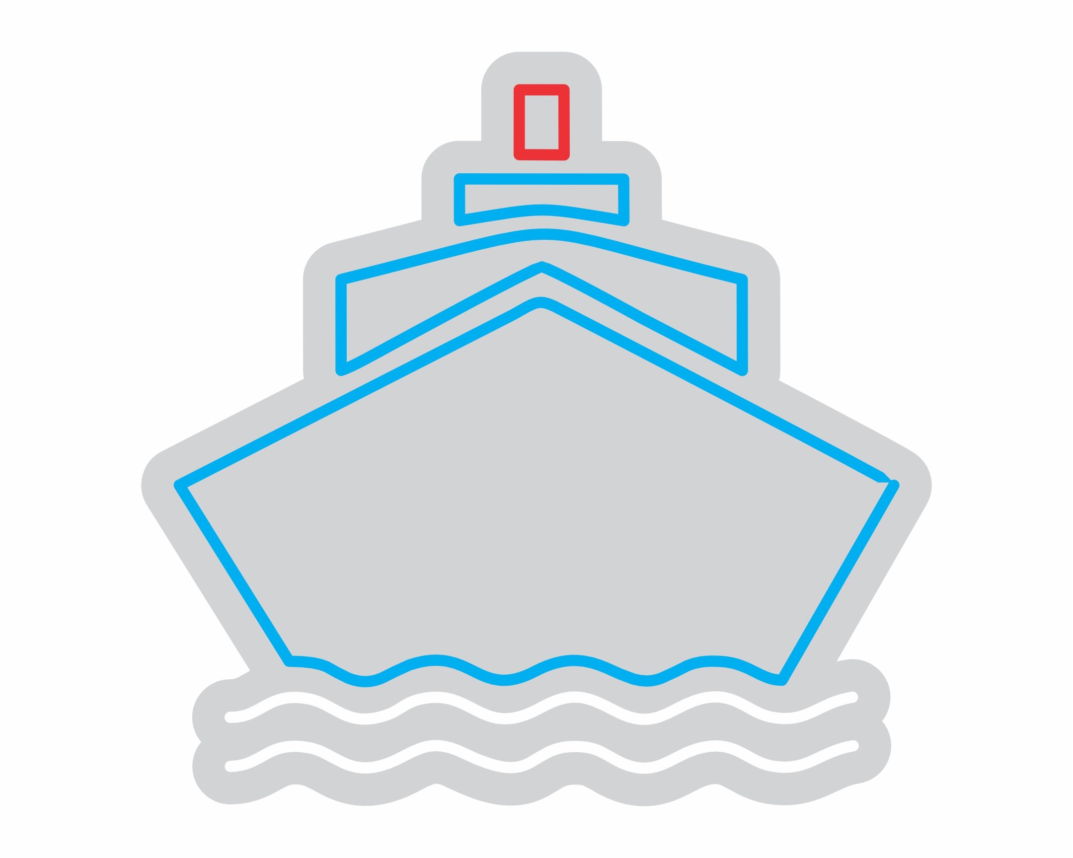 Custom Neon | Ship Design Neon Sign | 21x22 | Blue and Red Color for Shipping Decor 3