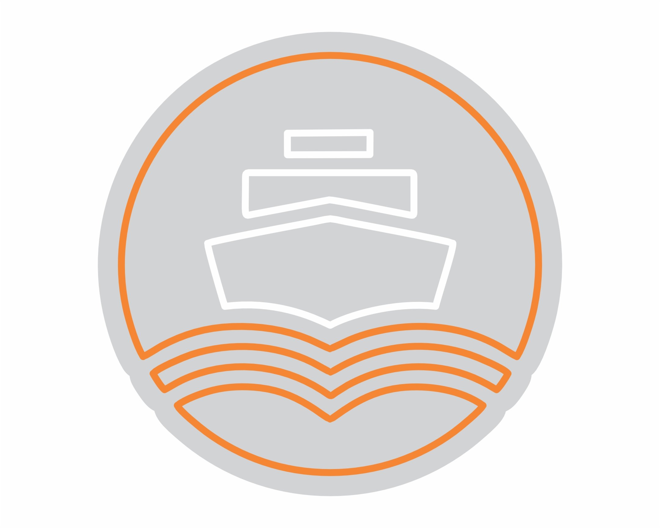 Custom Neon | Ship Design Neon Sign | 21x21 Inches | White and Orange Neon Sign 3