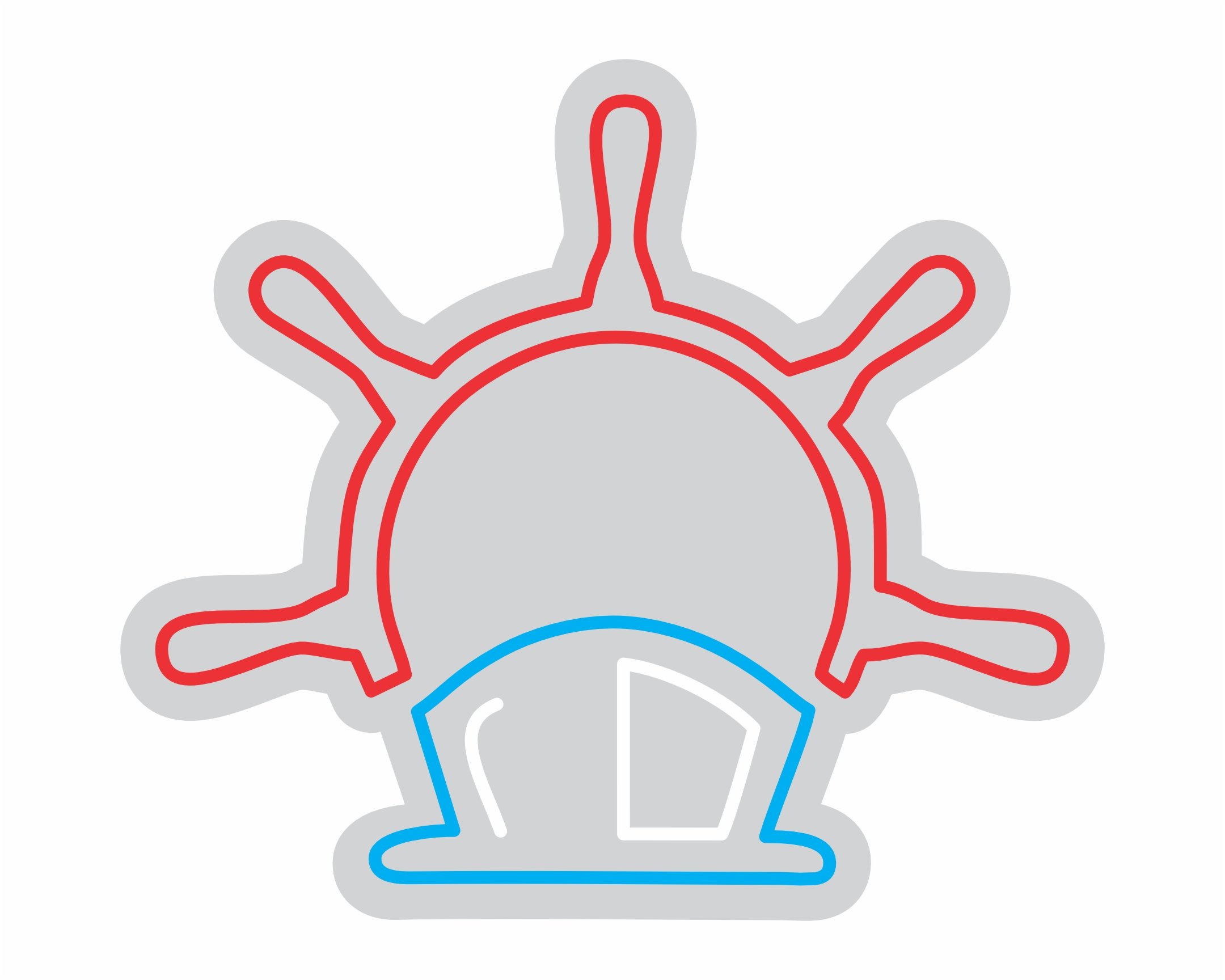 Custom Neon | Police Siren Neon Sign | 21x24 Inches | Red and Blue Neon Sign 3