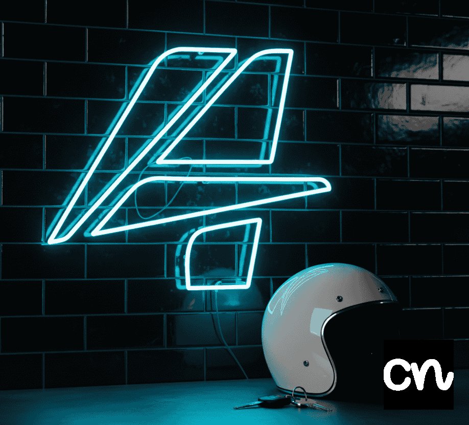 Custom Neon | 4 Neon Sign | 21x24.1 Inches | Ice Blue Neon Sign for Room Decor 2