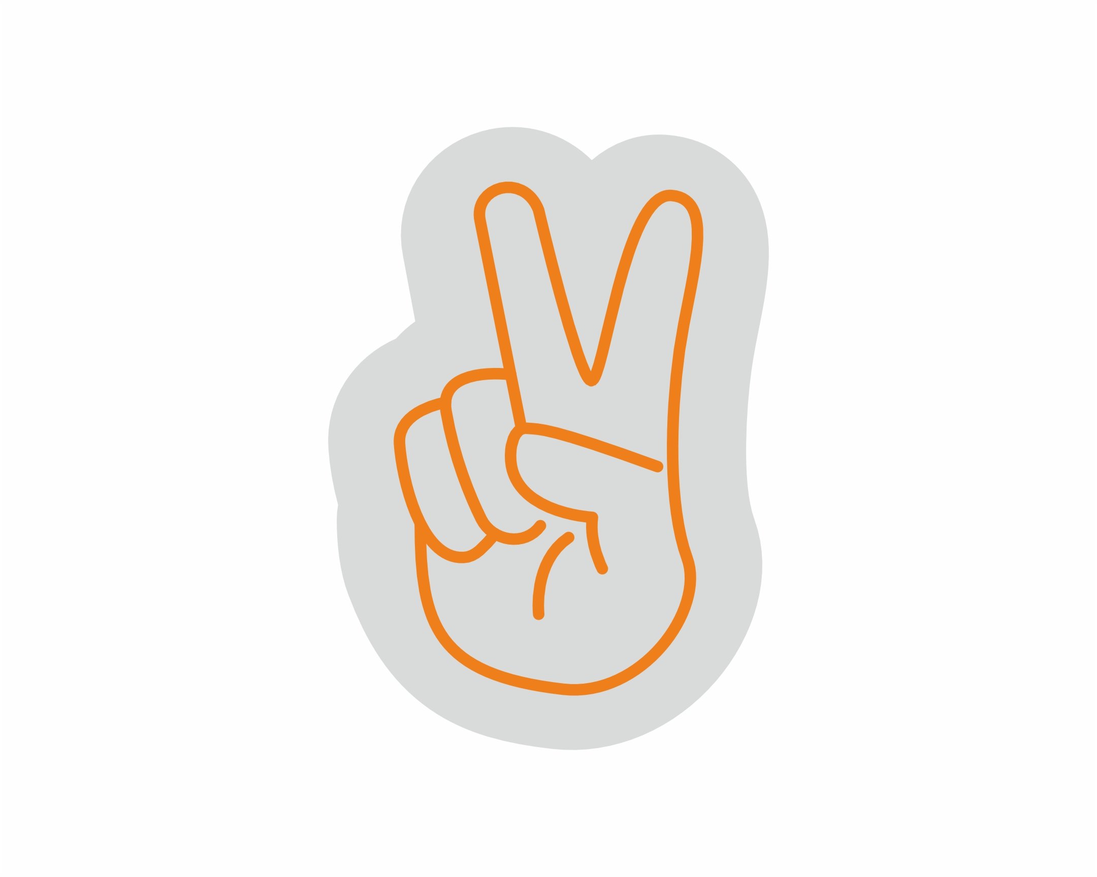 Custom Neon | Peace Sign Neon Sign | 17x12 | Orange Neon Sign for Home and Party Decor 3