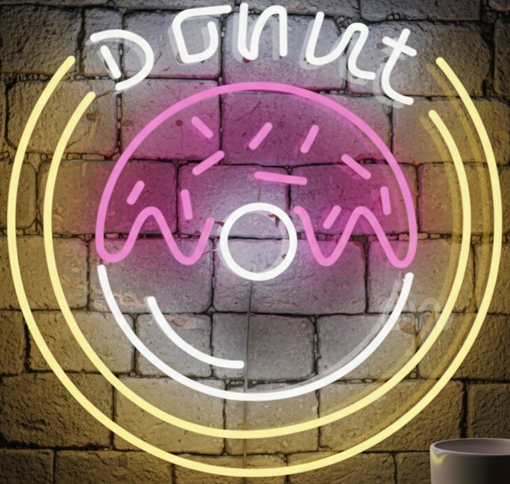 Custom Neon | Donut Neon Sign LED Wall Light | 21x22