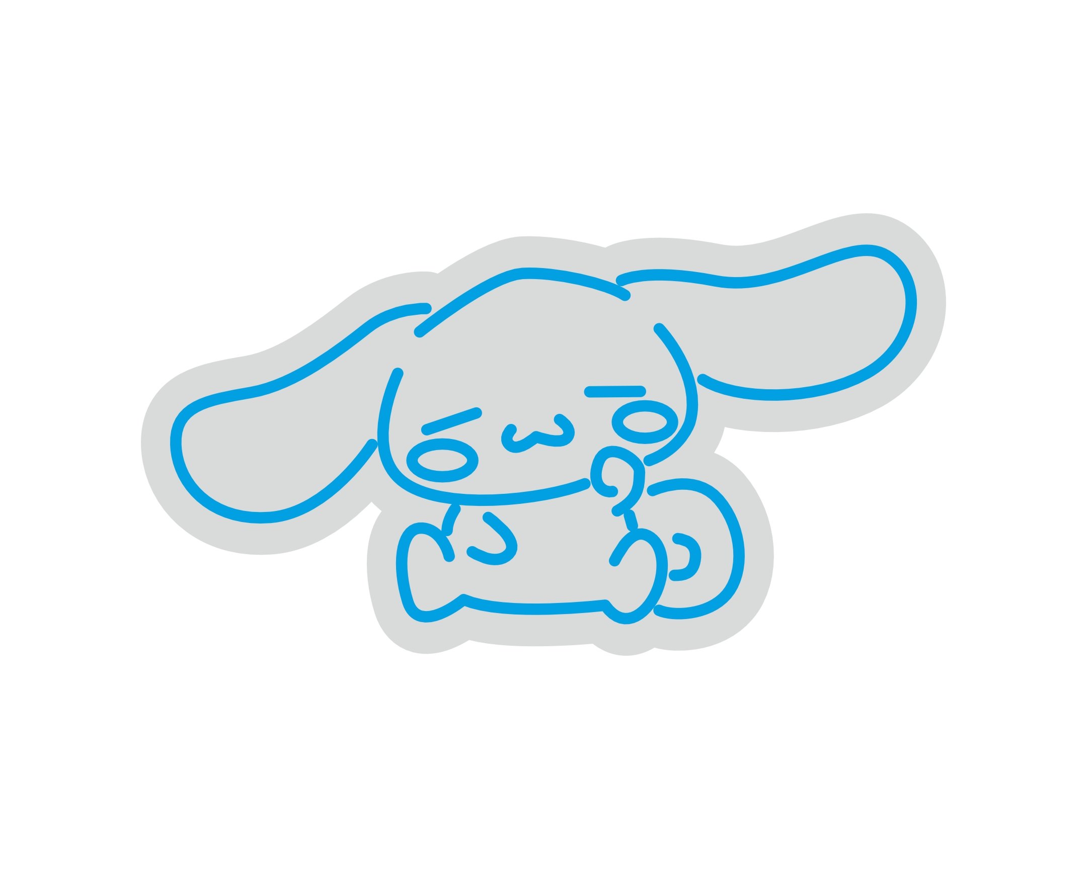 Custom Neon | Cartoon Dog Neon Sign | Size Not Specified | Ice Blue Neon Sign 3