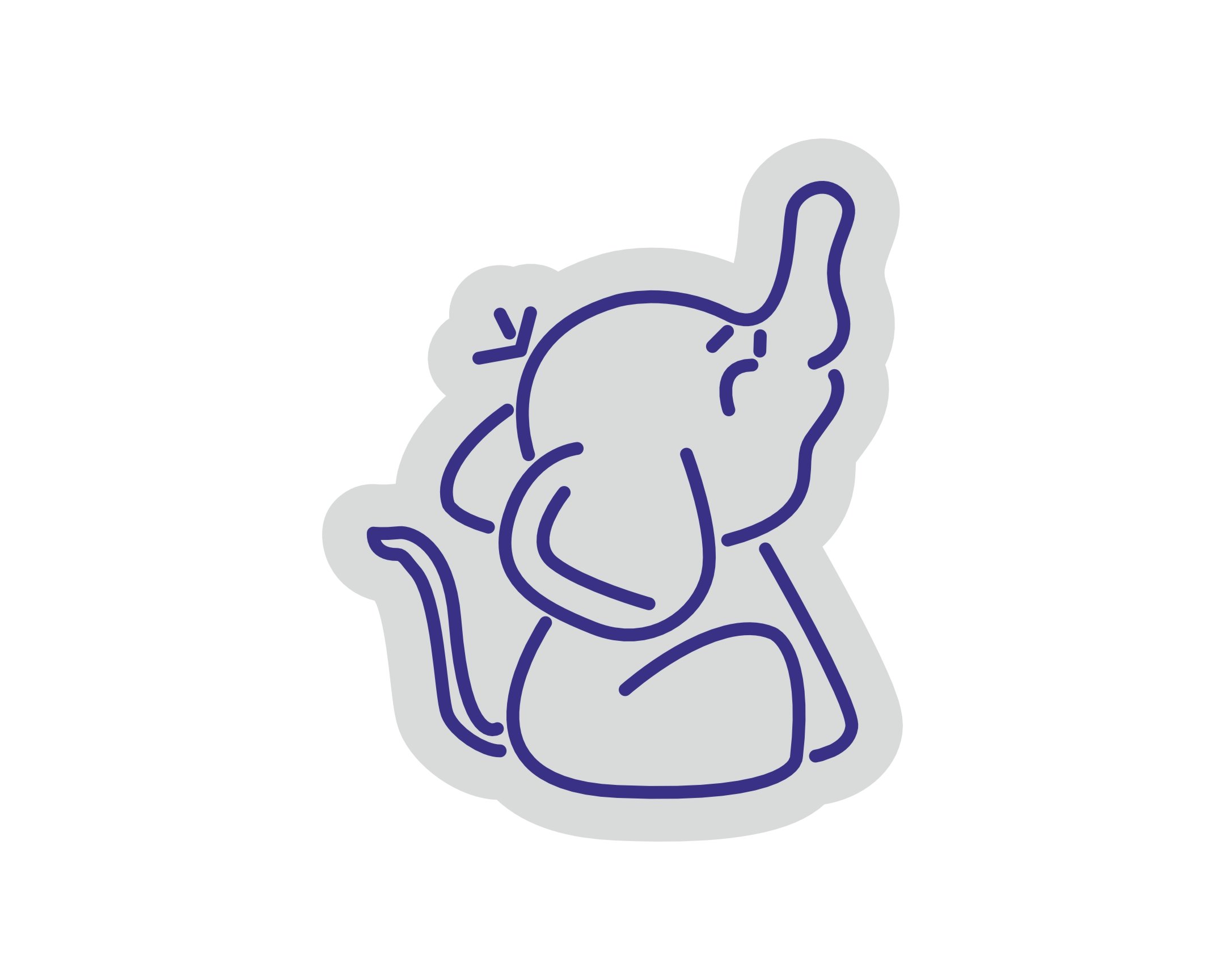 Custom Neon | Elephant Design Neon Sign | 17x14 | Blue Neon Sign for Home Decor 3