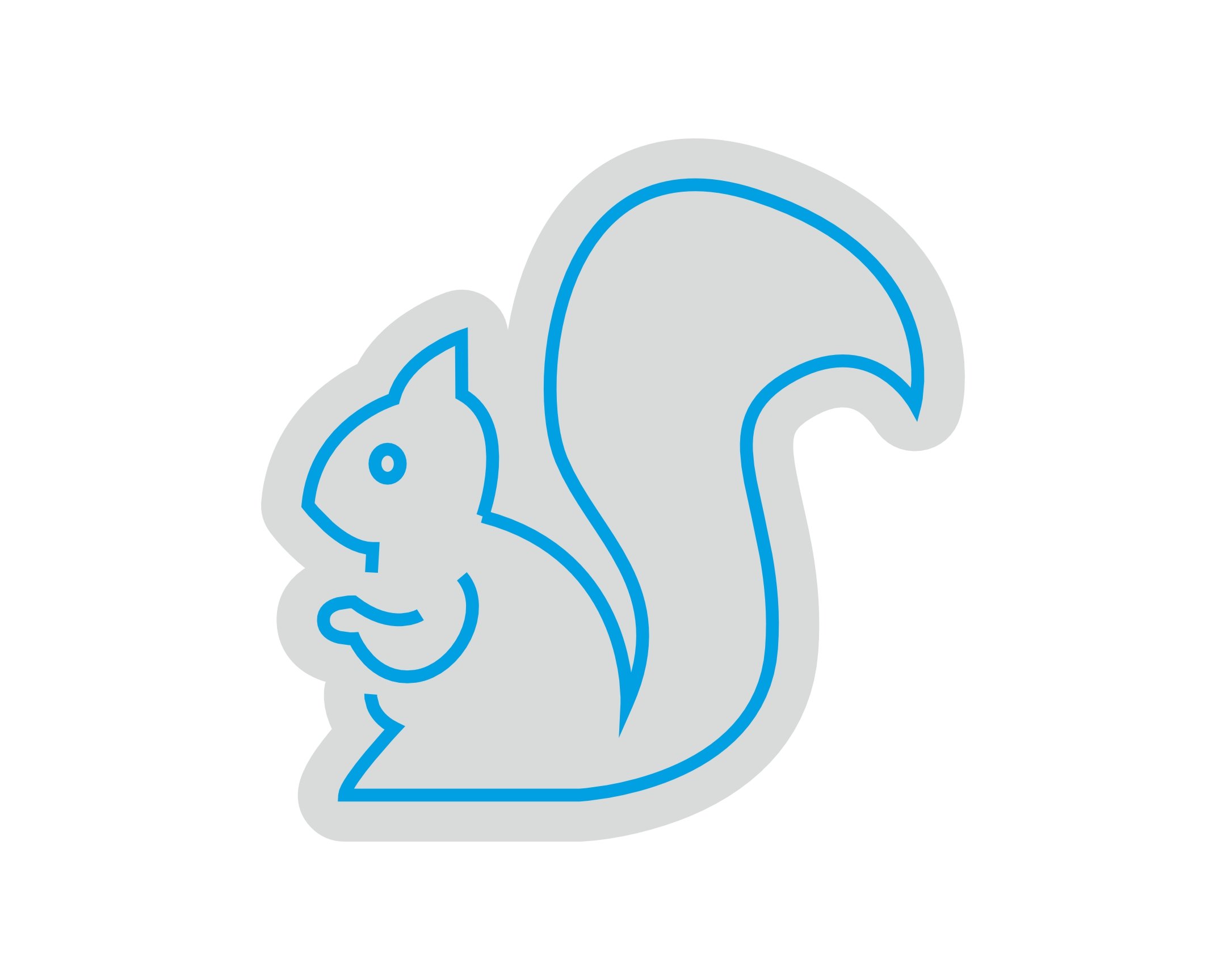 Custom Neon | Squirrel Neon Sign | 17x17 Inches | Blue Neon Sign for Home Decor 3