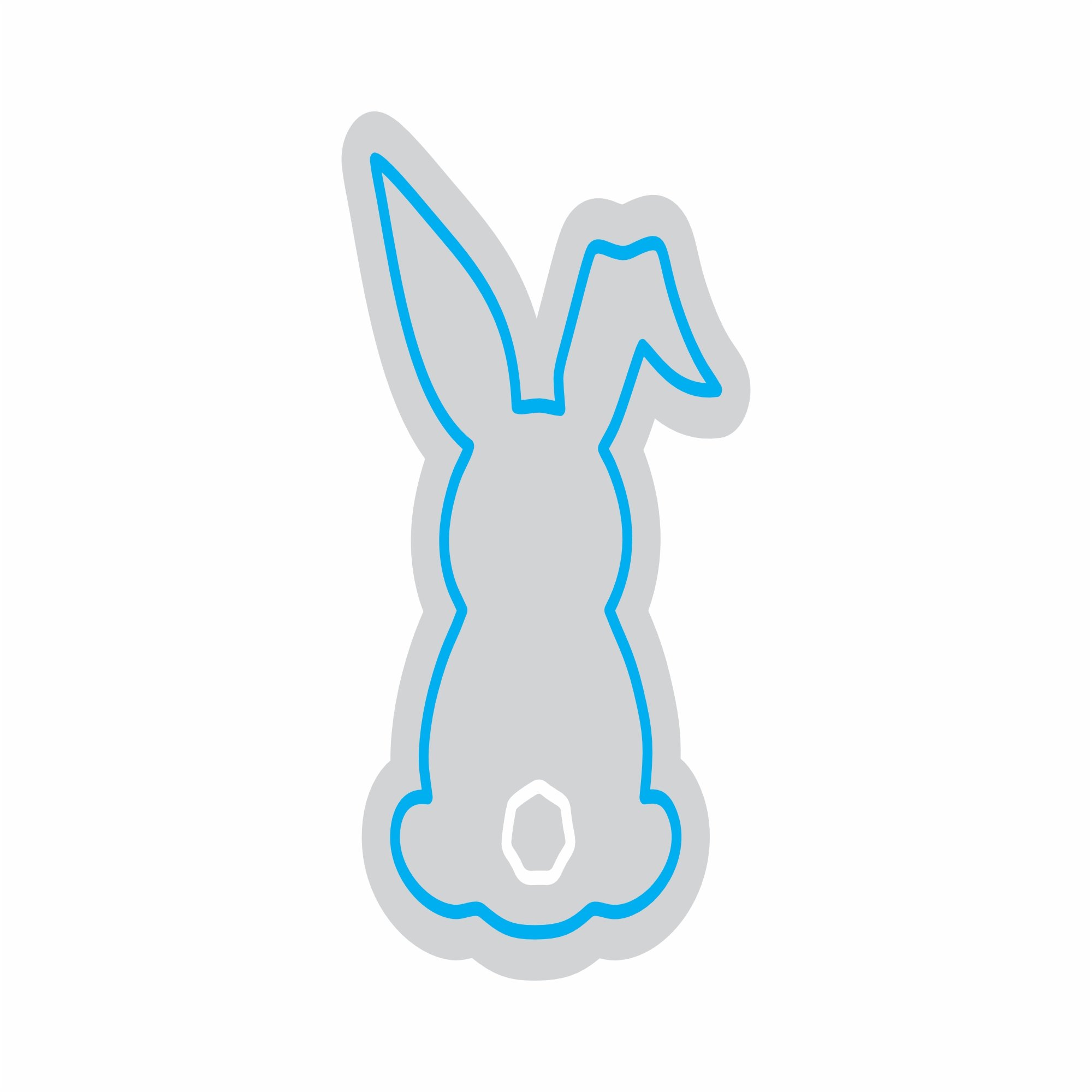 Custom Neon | Rabbit Neon Sign | 19x13 Inches | Ice Blue Neon Sign for Decor 3