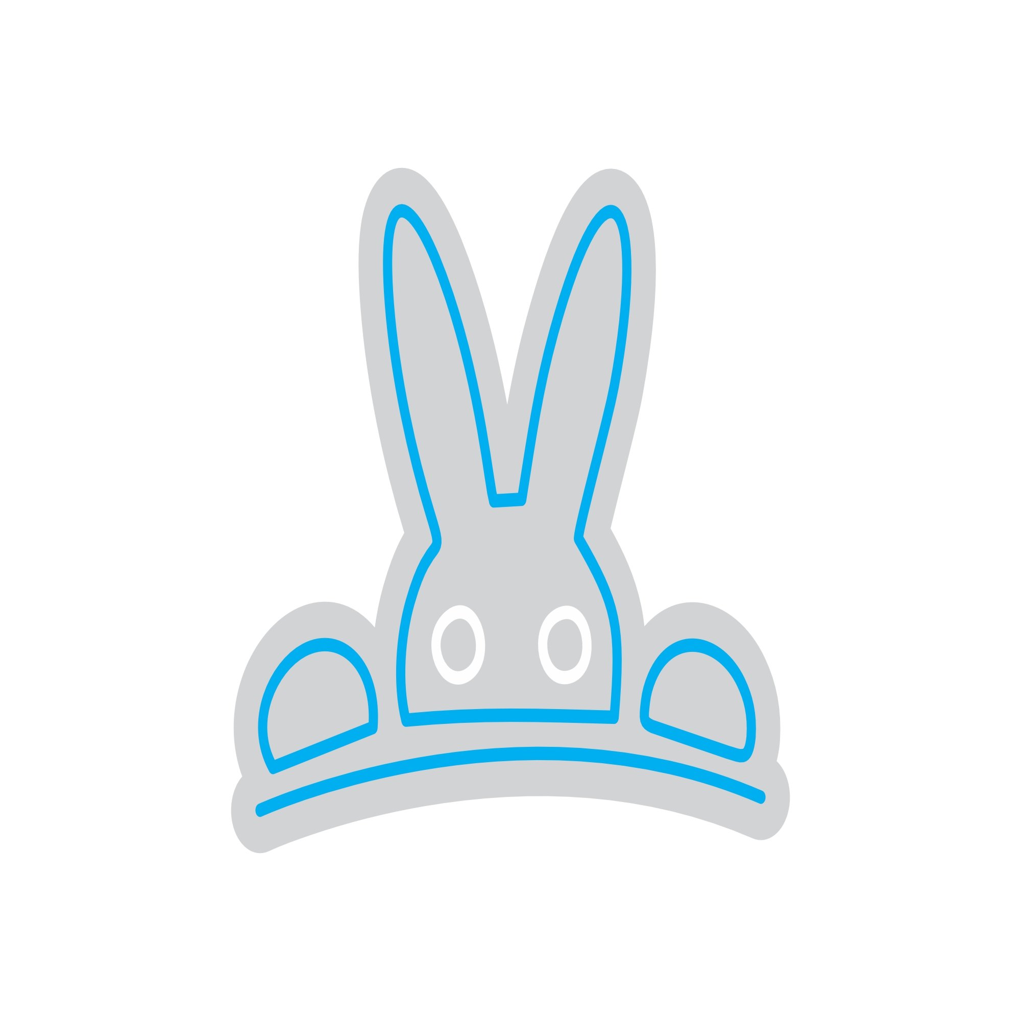 Custom Neon | Rabbit Design Neon Sign | 16x19 | Sky Blue Neon Sign for Decor 3