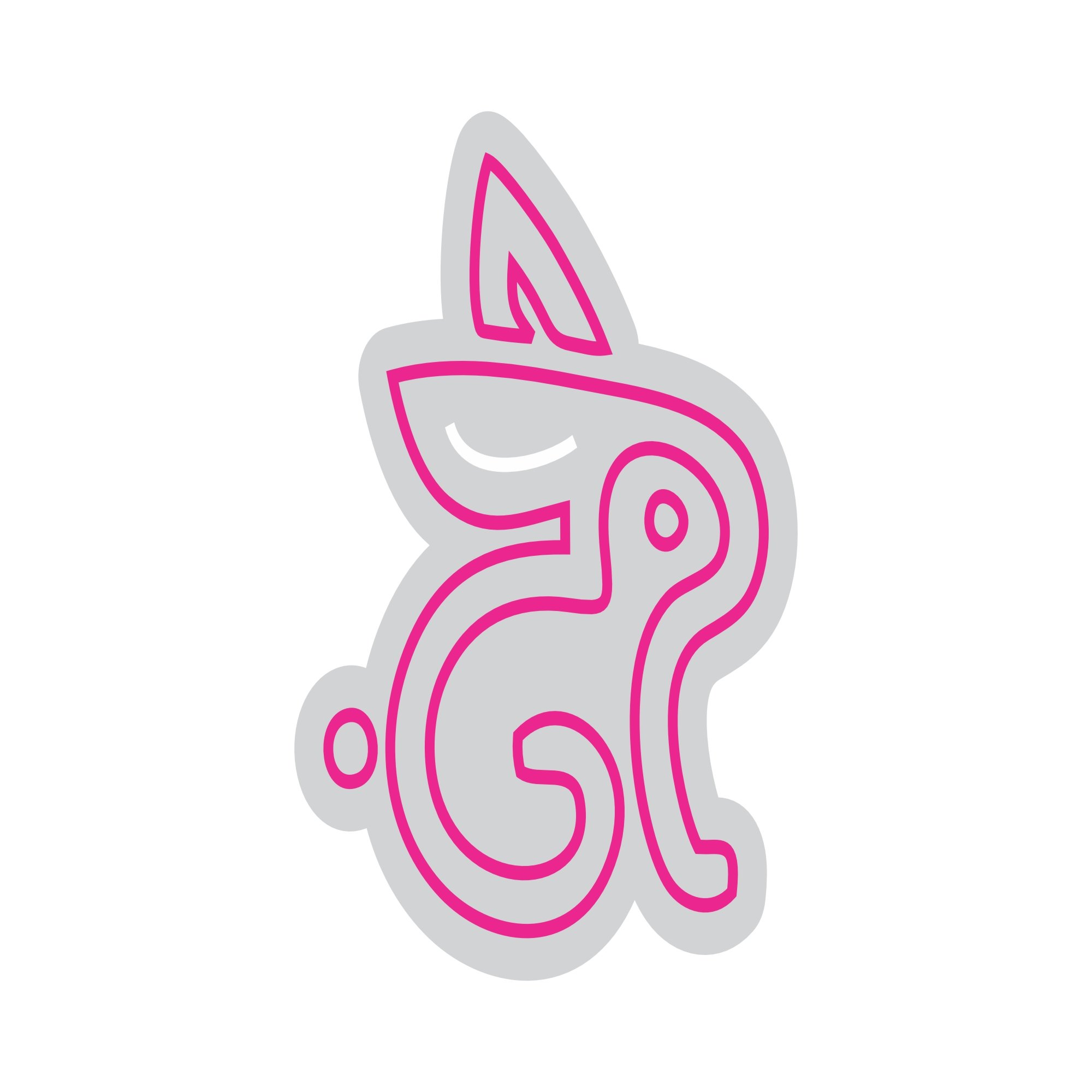 Custom Neon | Rabbit Design Neon Sign | 29x16 | Hot Pink 3