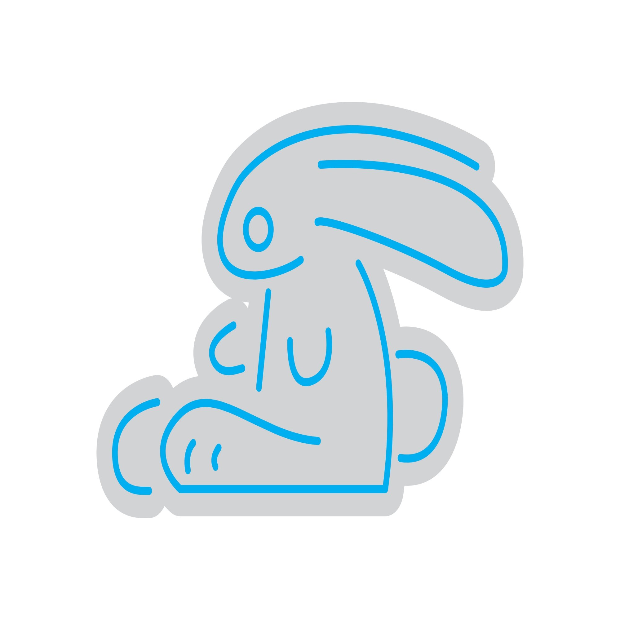 Custom Neon | Rabbit Neon Sign | 16x24 | Ice Blue Neon Sign for Decor and Ambience 3