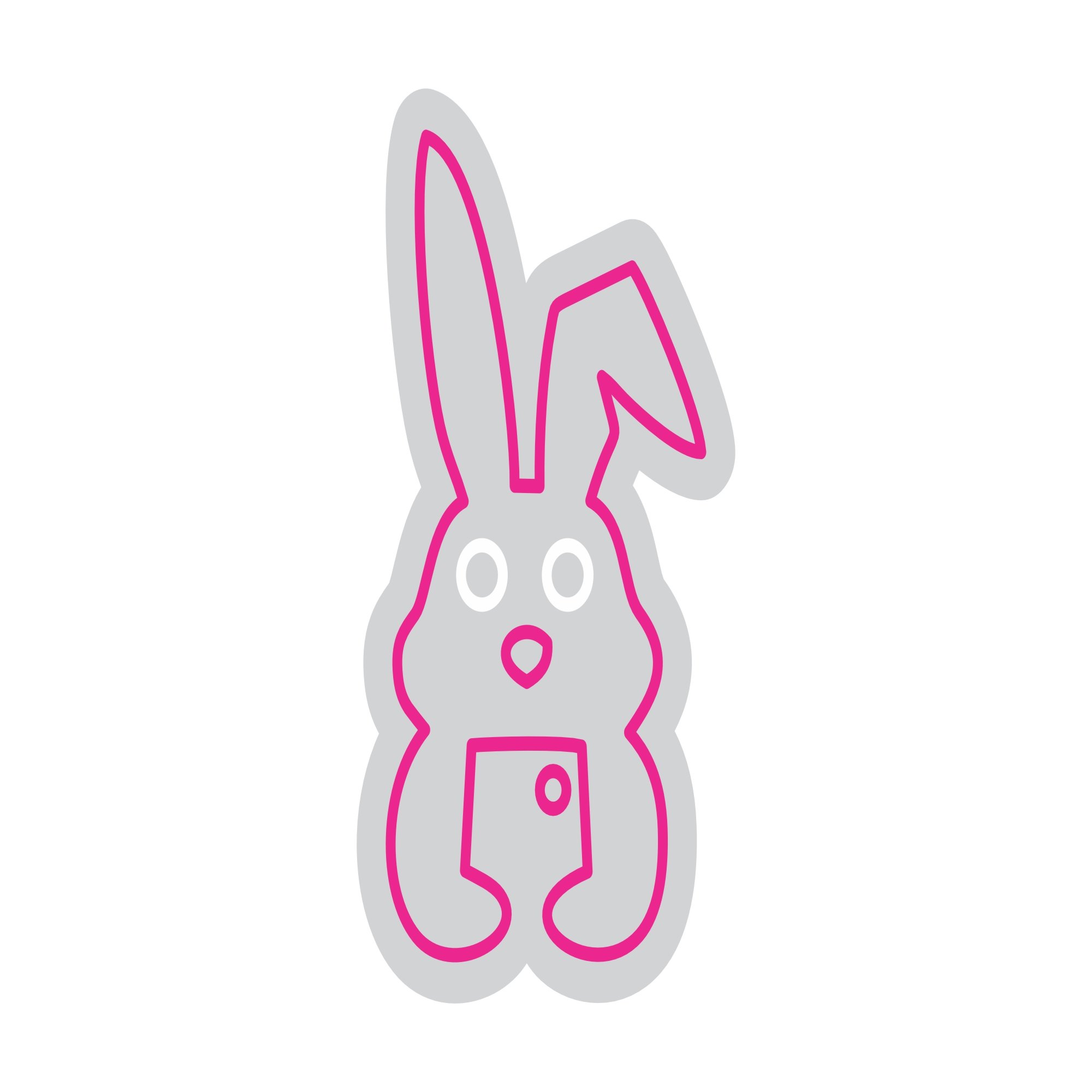 Custom Neon | Rabbit Design Neon Sign | 20x12 | Hot Pink 3