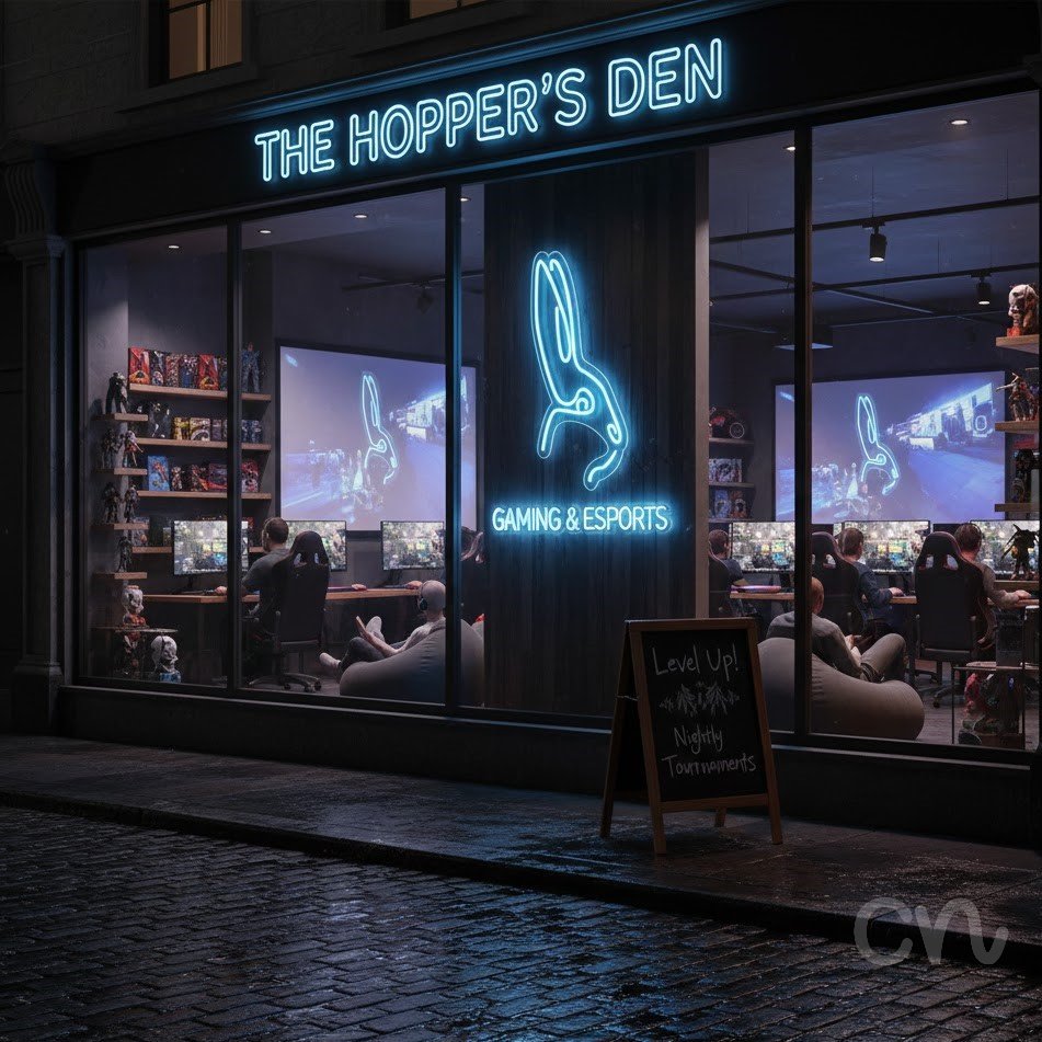 Custom Neon | Rabbit Neon Sign | 21x15 | Ice Blue Neon Sign for Decor and Bedroom 2