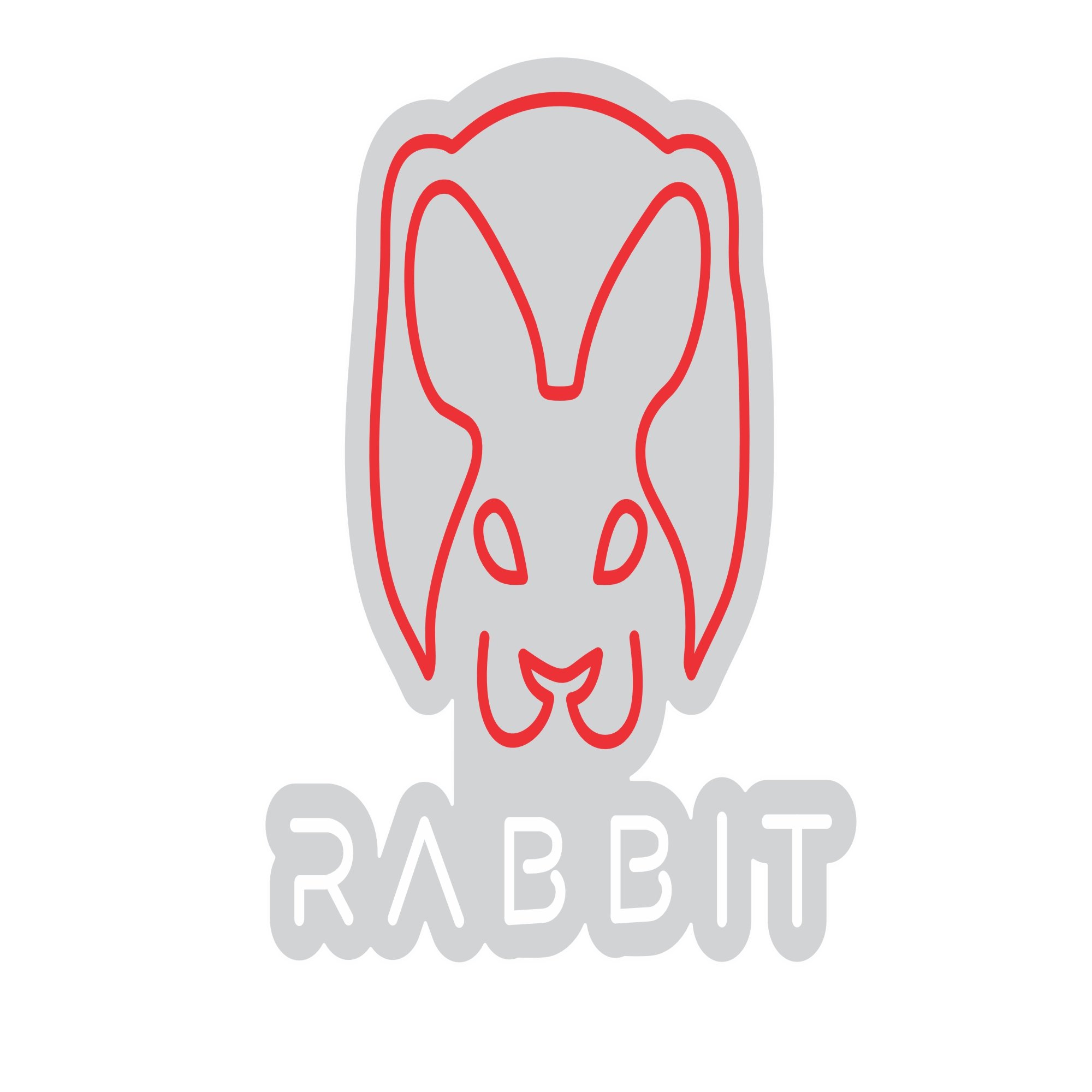 Custom Neon | Rabbit Neon Sign | 20x19 | Red and White Neon Sign for Home Decor 3