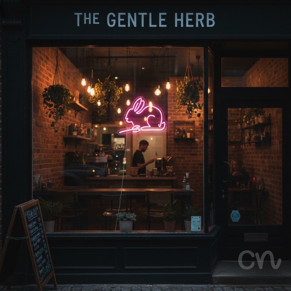 Custom Neon | Rabbit Neon Sign | 13x22 | Hot Pink Neon Sign for Bedroom Bar Lounge 2